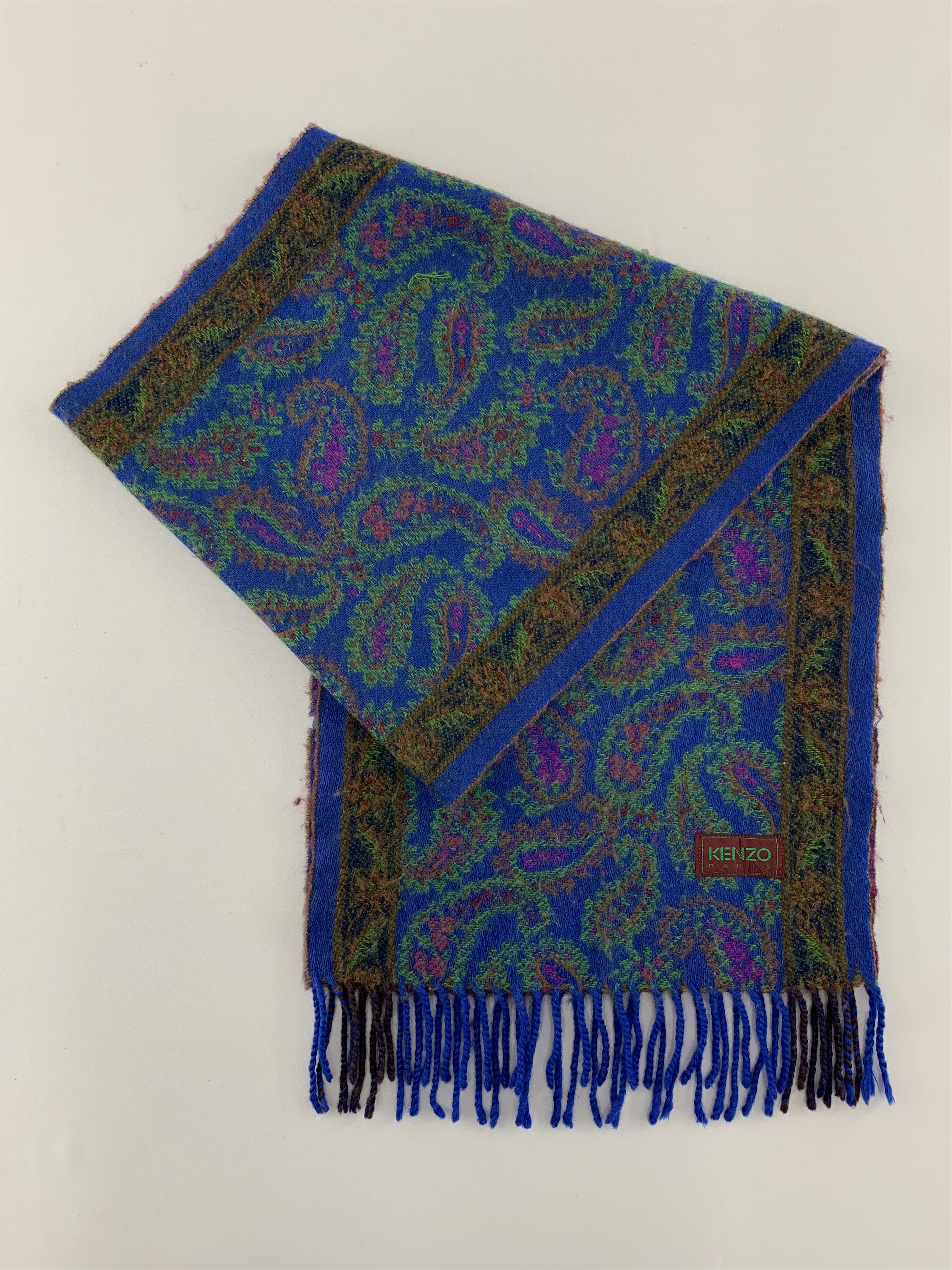 Kenzo Kenzo Scarf Wool Muffler Neck Wrap BL4237 Size ONE SIZE - 2 Thumbnail