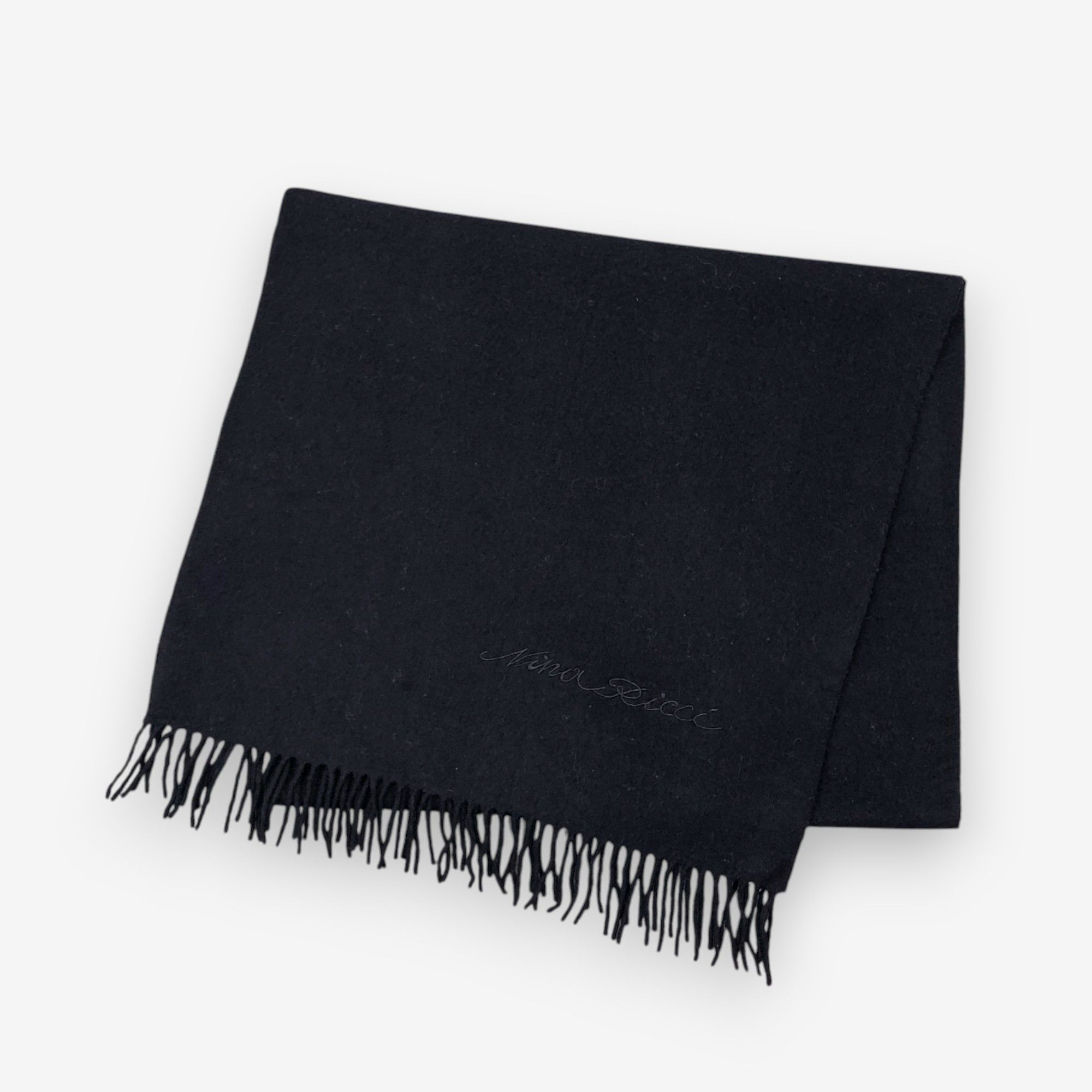 Nina Ricci Vintage Nina Ricci Scarf Muffler Wool Winter Fringe Scarves Size ONE SIZE - 3 Thumbnail