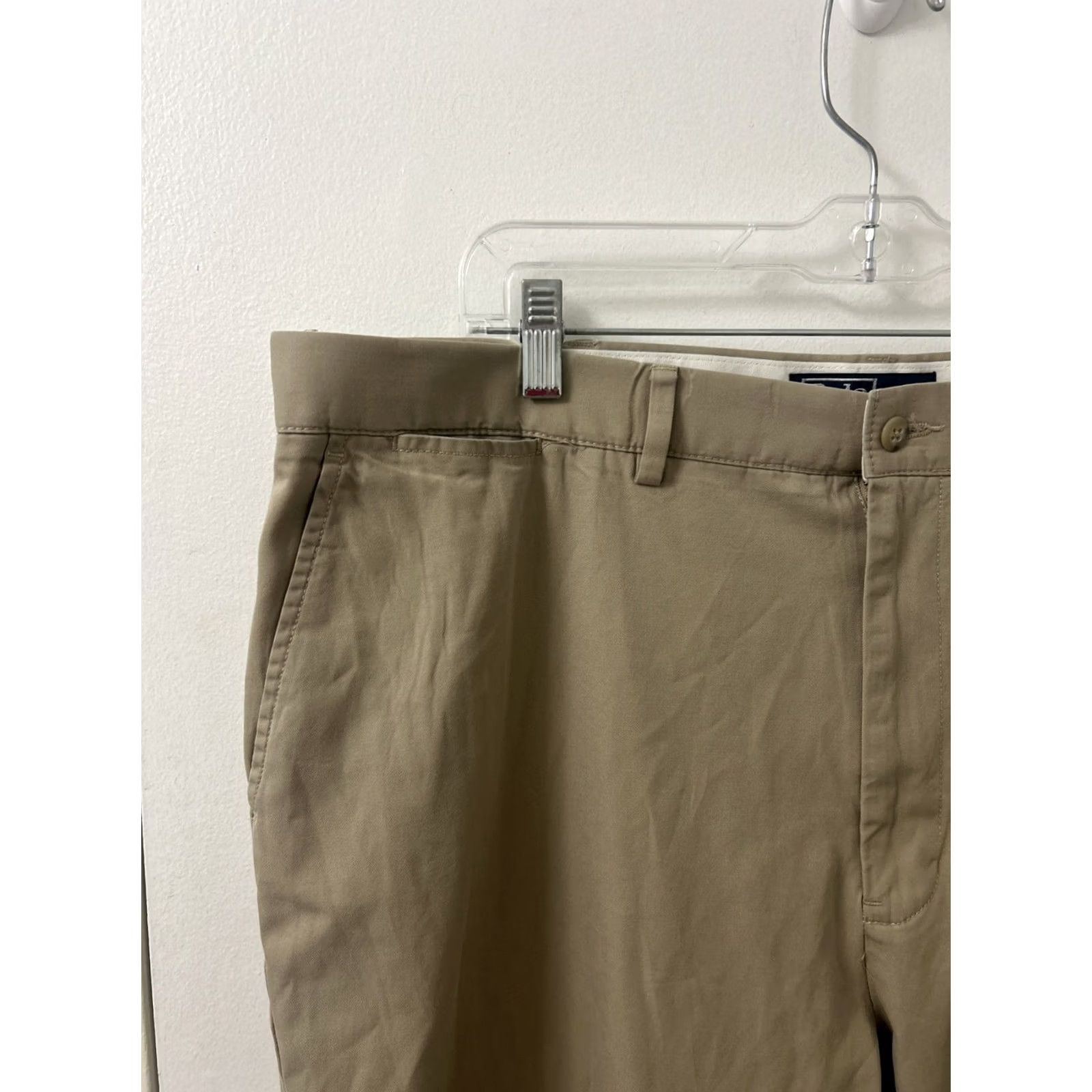 Polo Ralph Lauren VINTAGE Polo Ralph Lauren Chino Pants Mens 40x30 Beige Straight Leg Trousers NBA? Size US L / EU 52-54 / 3 - 4 Thumbnail