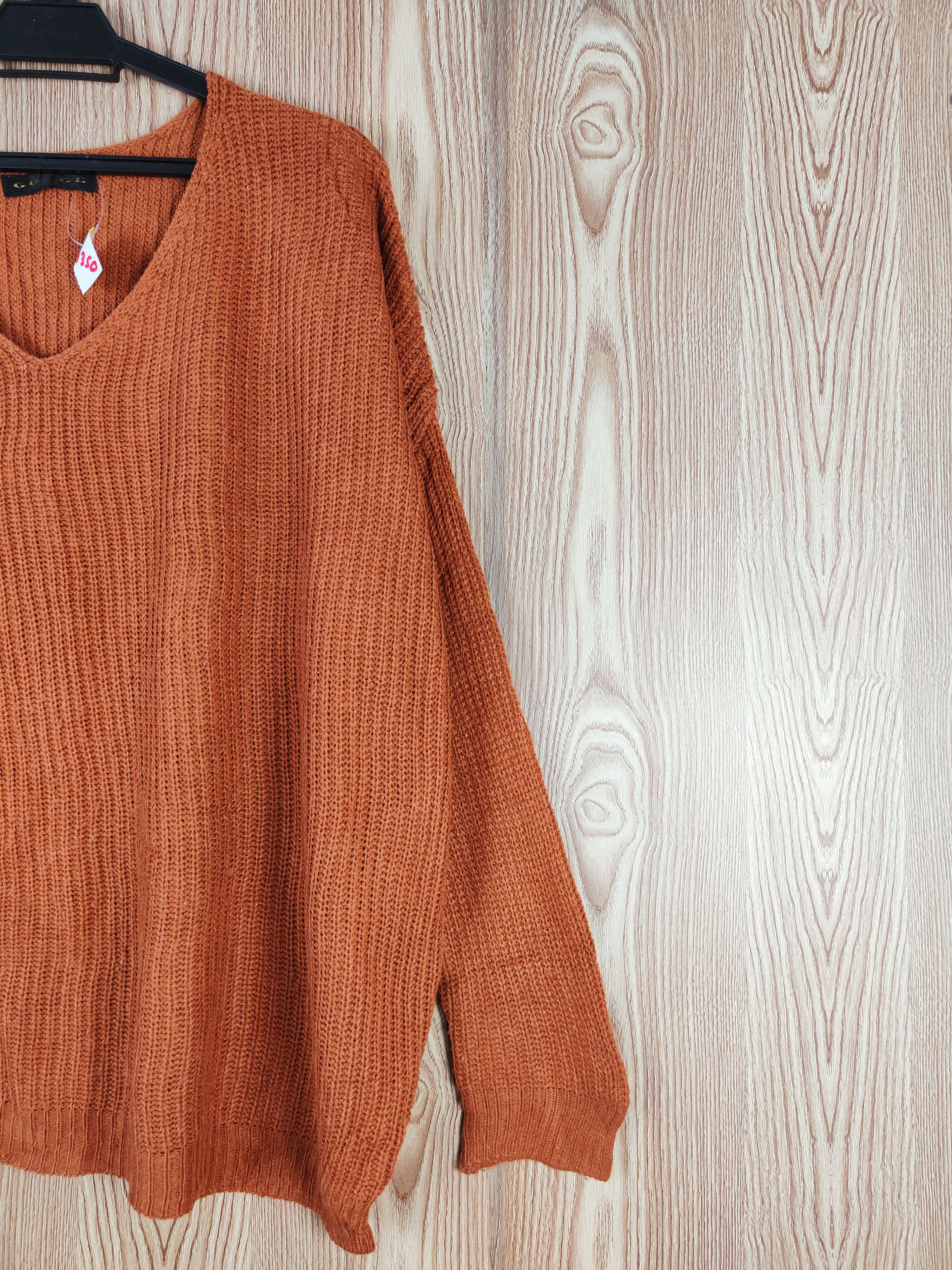 Japanese Brand Gorge Brown Knitwear Sweatshirts #W350 Size US L / EU 52-54 / 3 - 5 Thumbnail