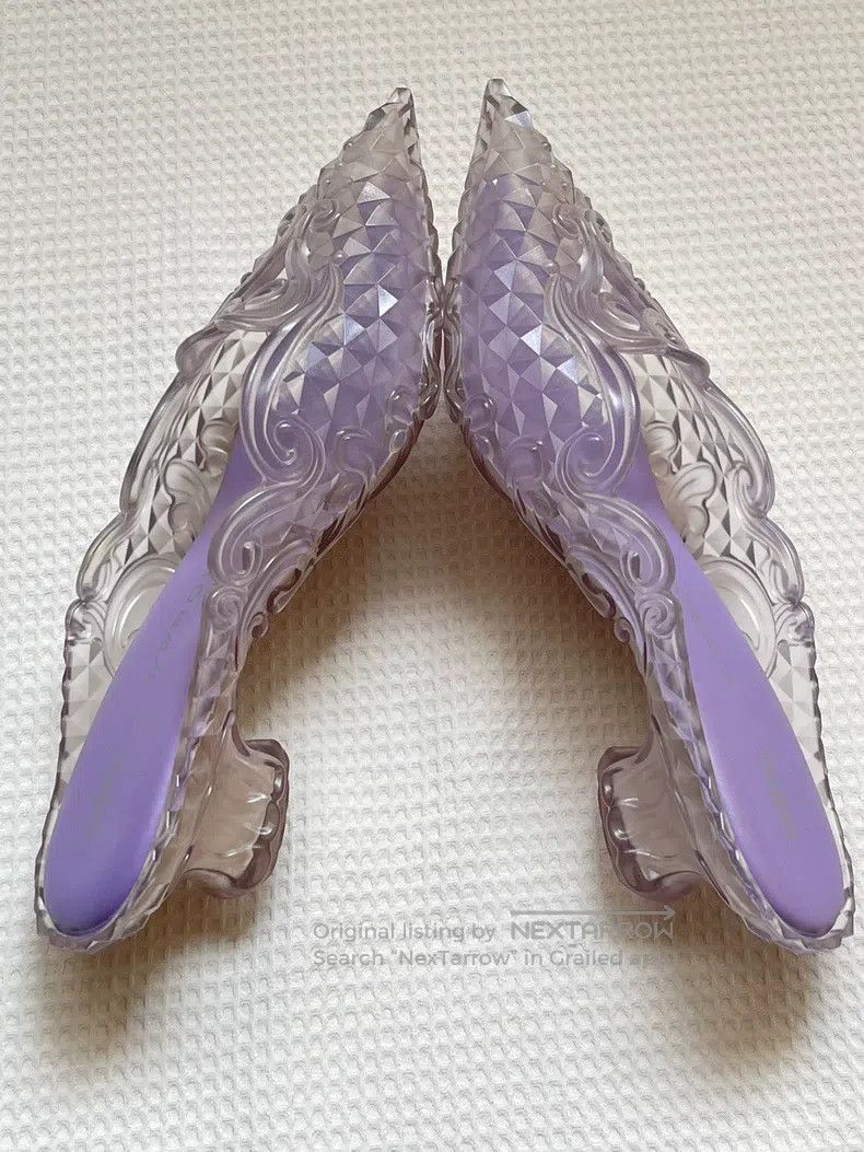 Y/Project Y/Project 35 Transparent purple crystal pointed shoes Size US 4.5 / IT 34.5 - 4 Thumbnail