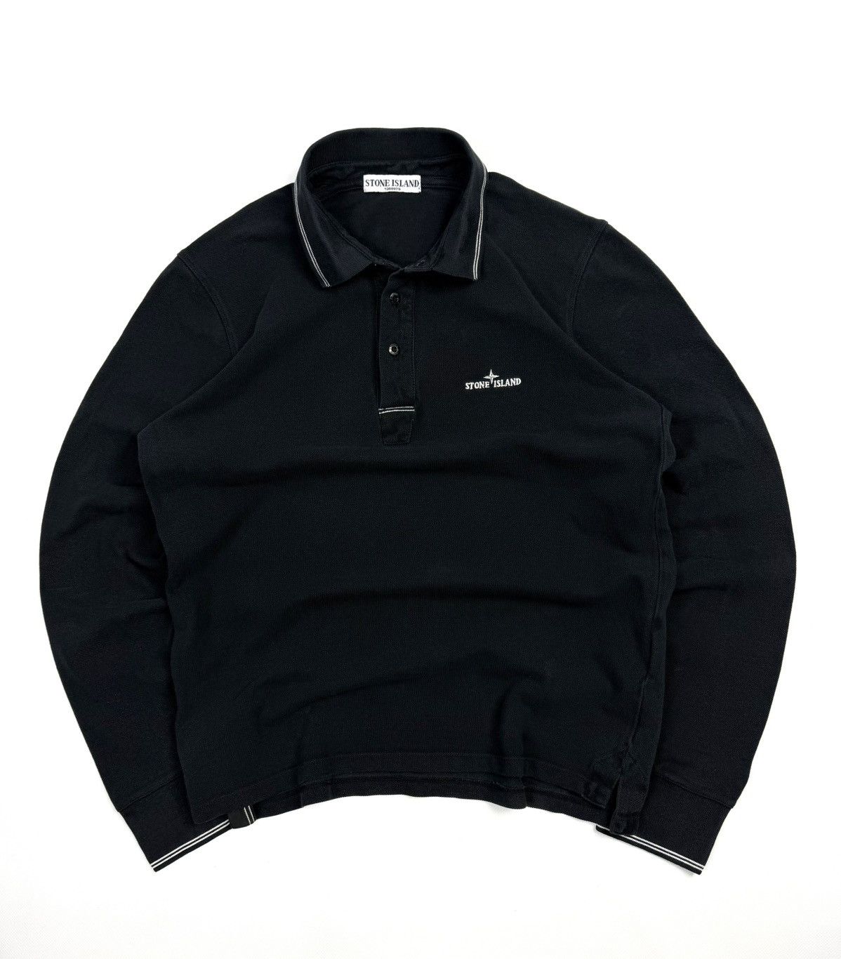 Stone Island Stone Island Vintage Long Sleeve Polo Shirt Navy S Size US S / EU 44-46 / 1 - 1 Thumbnail