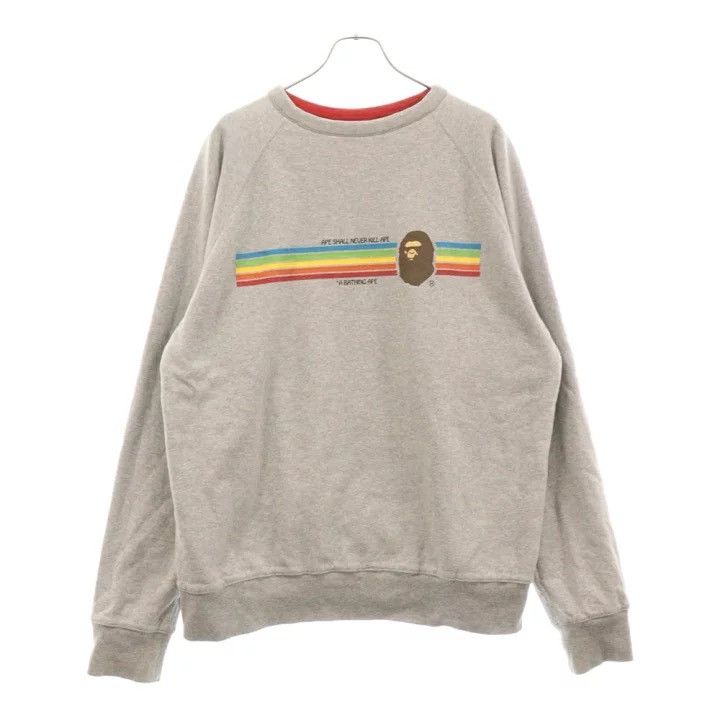 Bape VINTAGE BAPE REVERSIBLE CREWNECK SWEATSHIRT Size US L / EU 52-54 / 3 - 4 Thumbnail