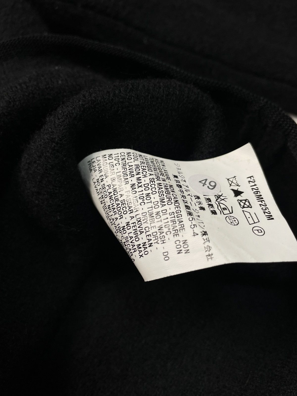 Emporio Armani Emporio Armani Black Wool Blend Cropped Jacket Size 46 Size M / US 6-8 / IT 42-44 - 5 Thumbnail