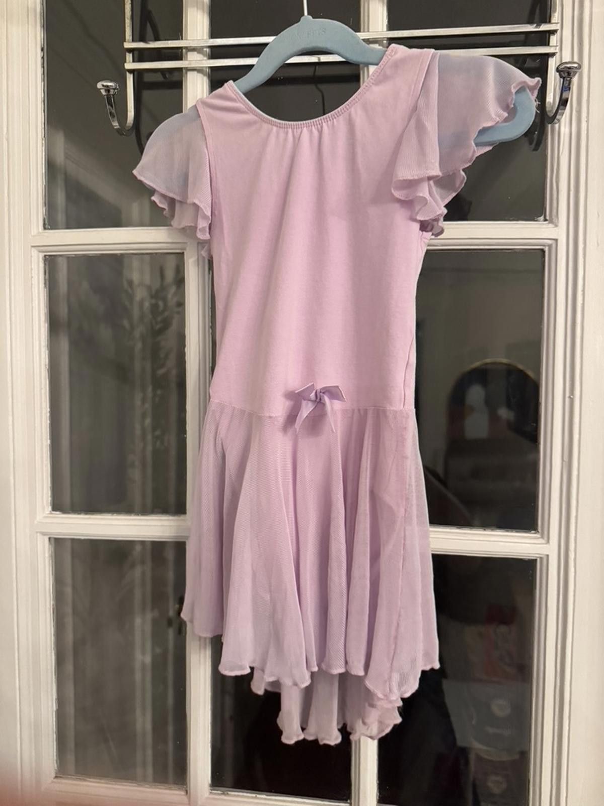 Other Purple Girls' Ballet Dance Leotard Dress with Sheer Skirt 4T Size ONE SIZE - 2 Thumbnail