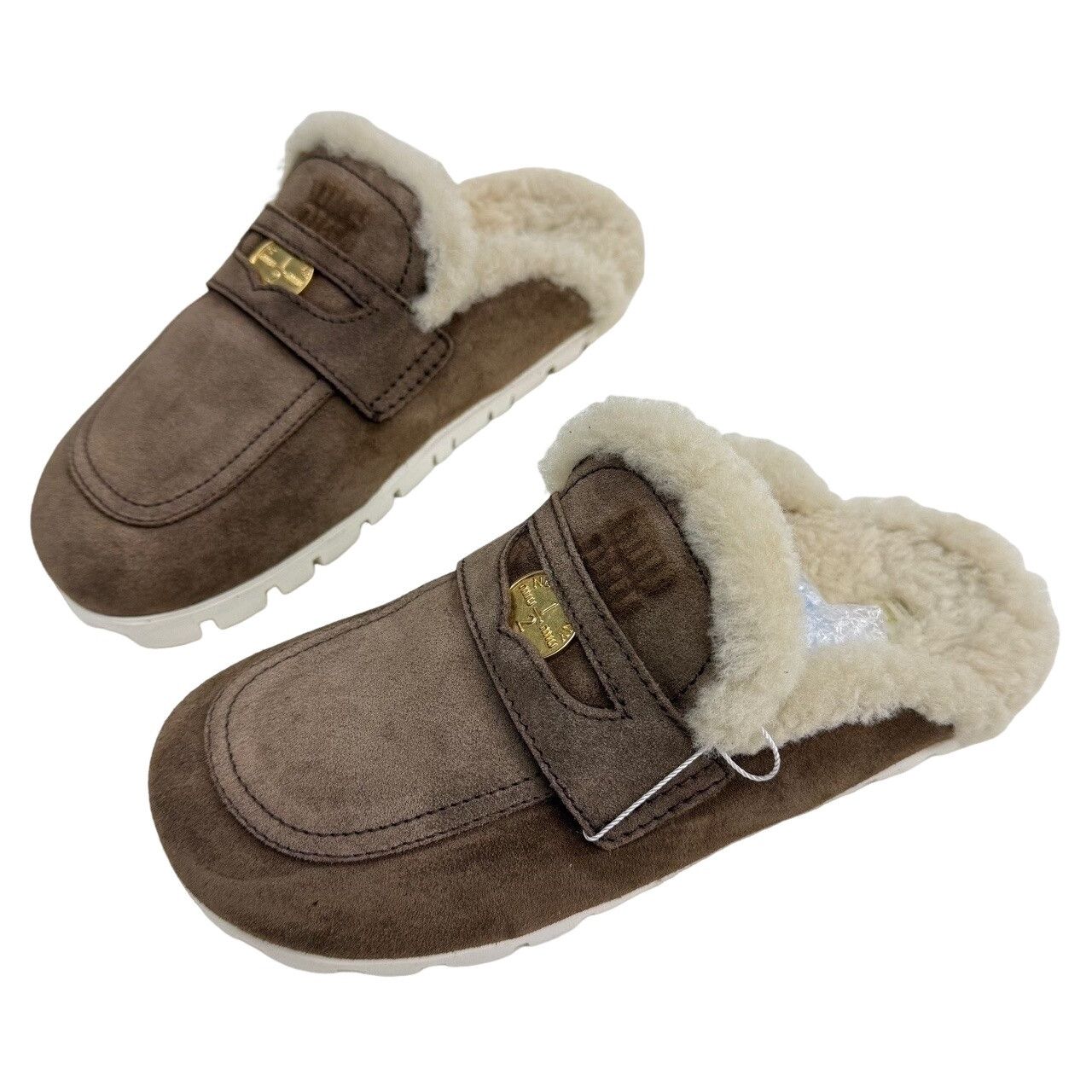 Miu Miu Miu Miu Suede Shearling Mules Size 38 Size US 8 / IT 38 - 1 Thumbnail