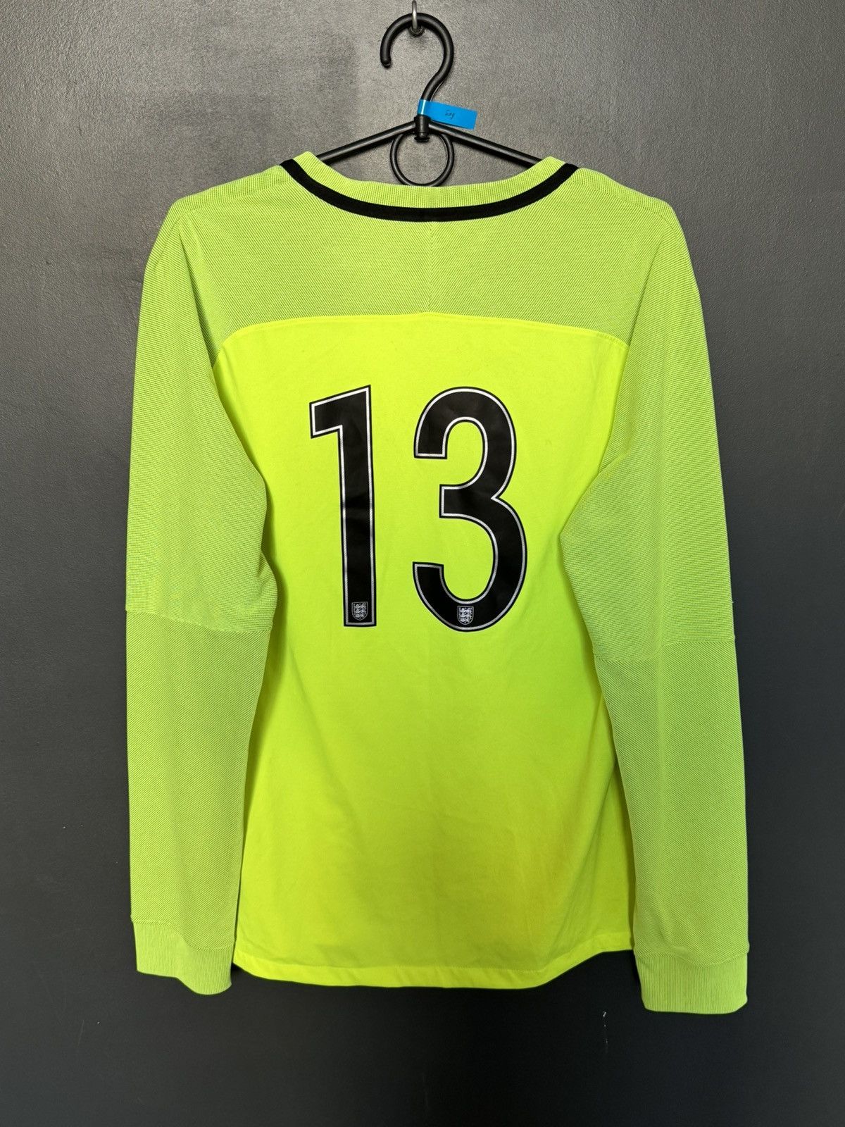 Nike England 16/17 Goalkeeper Match Worn Football Jersey T-Shirt Size US L / EU 52-54 / 3 - 2 Thumbnail