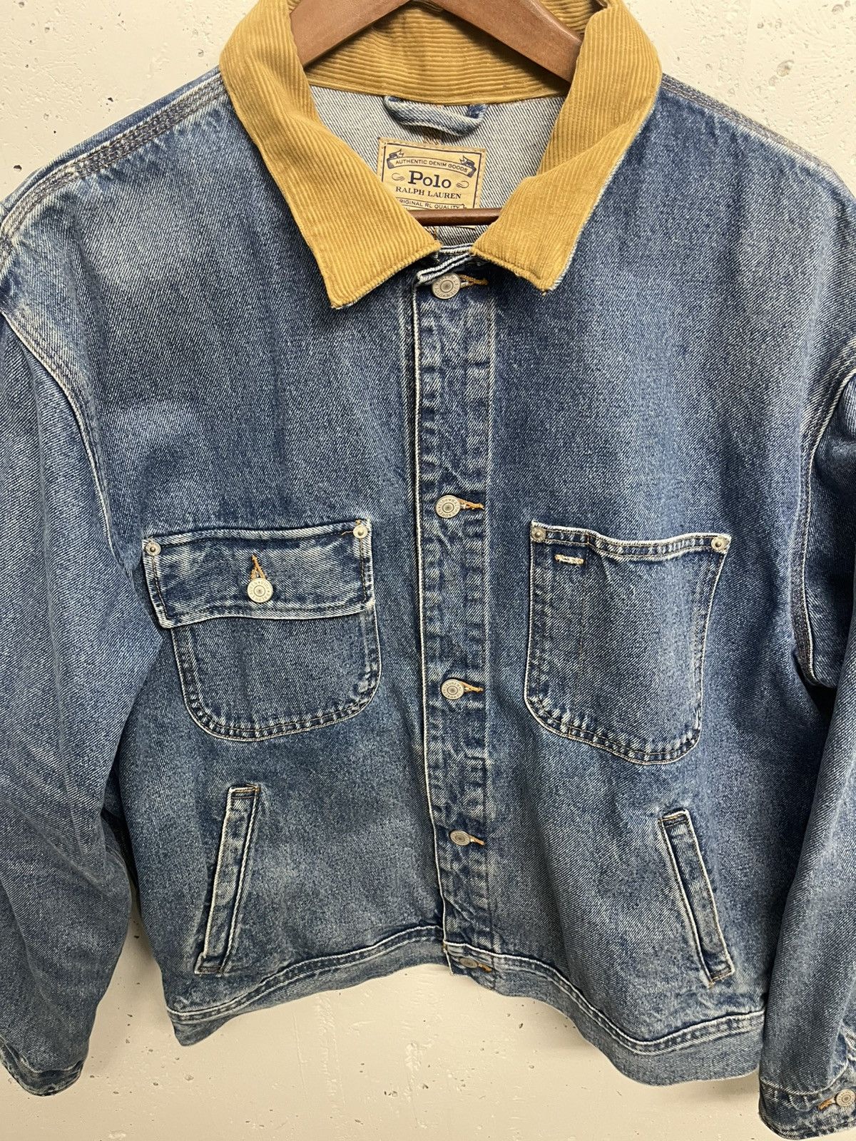 Polo Ralph Lauren Polo ralph lauren denim dungaree trucker jacket Size US L / EU 52-54 / 3 - 3 Thumbnail