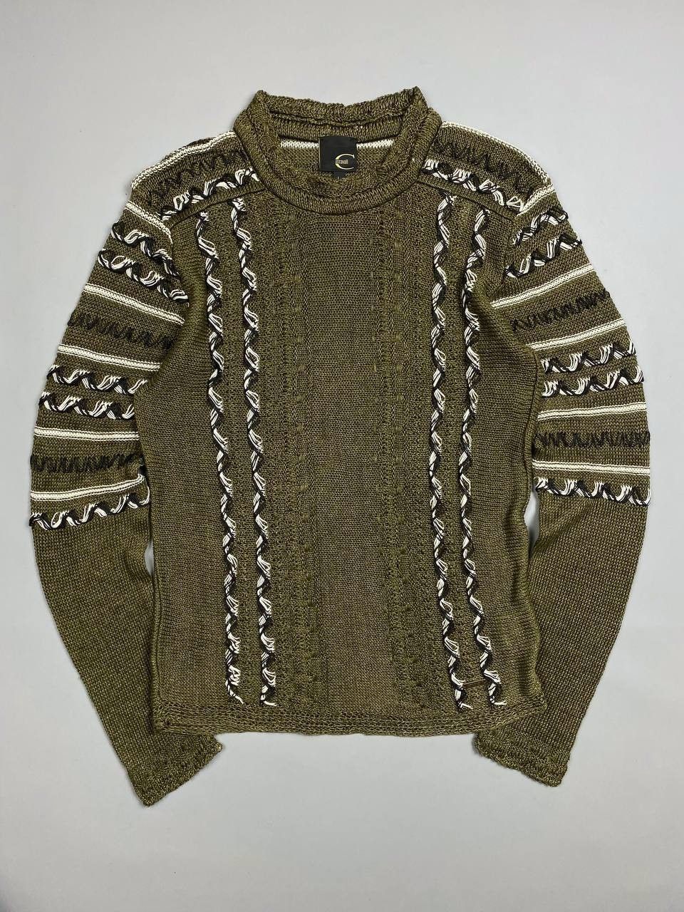 Roberto Cavalli Vintage Roberto Cavalli Linen Knit Sweater Size US L / EU 52-54 / 3 - 1 Thumbnail