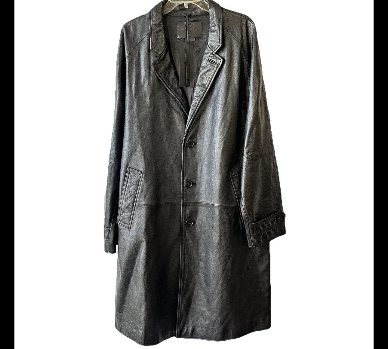Zara New $439 Zara Steven Meisel Leather Black Trench Coat Large Size US L / EU 52-54 / 3 - 1 Thumbnail