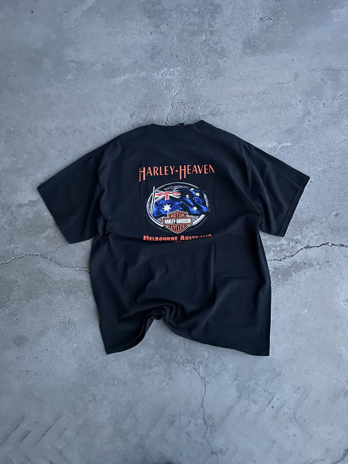 Harley Davidson × Vintage Vintage Harley Davidson T-Shirt Size US XL / EU 56 / 4 - 3 Thumbnail