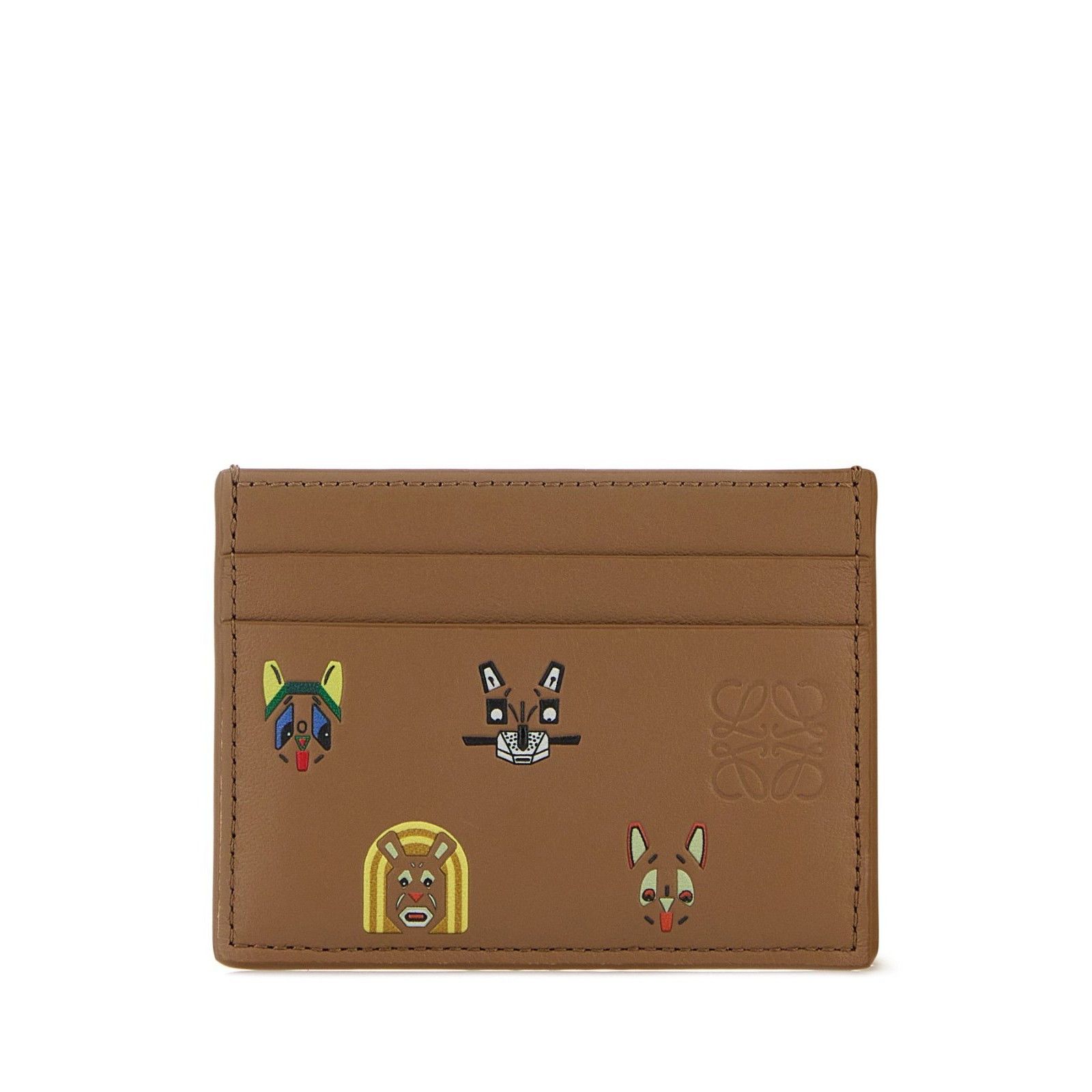 Loewe LOEWE Camel Leather Cats Card Holder New & Authentic Size ONE SIZE - 1 Thumbnail
