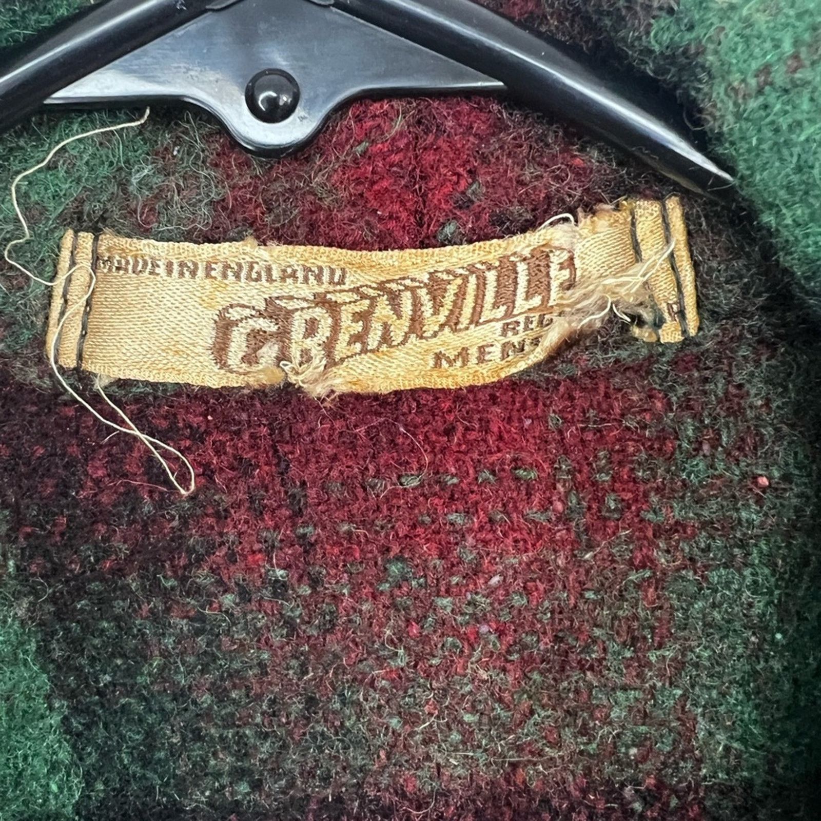 Vintage VINTAGE 40S Grenville Fabric Heavy Wool Blanket Plaid Jacket Size US L / EU 52-54 / 3 - 8 Thumbnail