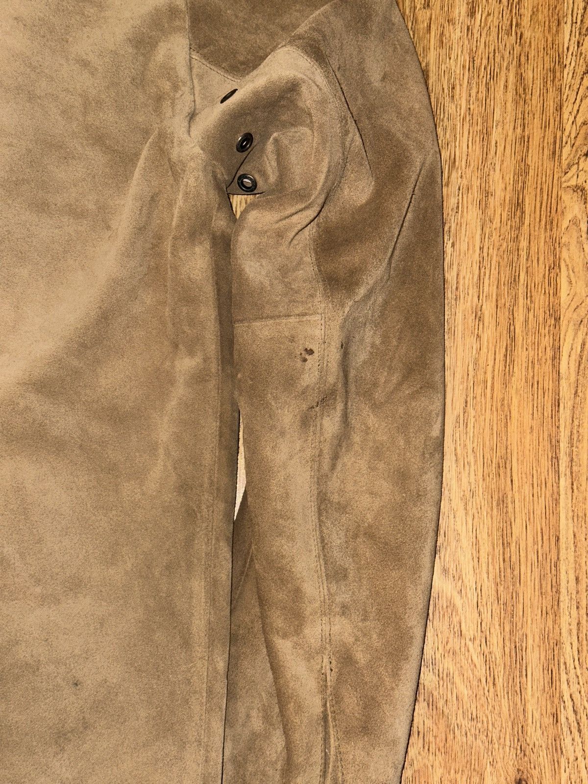 Banana Republic Vtg BANANA REPUBLIC Split Suede COWHIDE Leather Jacket Camel Size US S / EU 44-46 / 1 - 10 Thumbnail