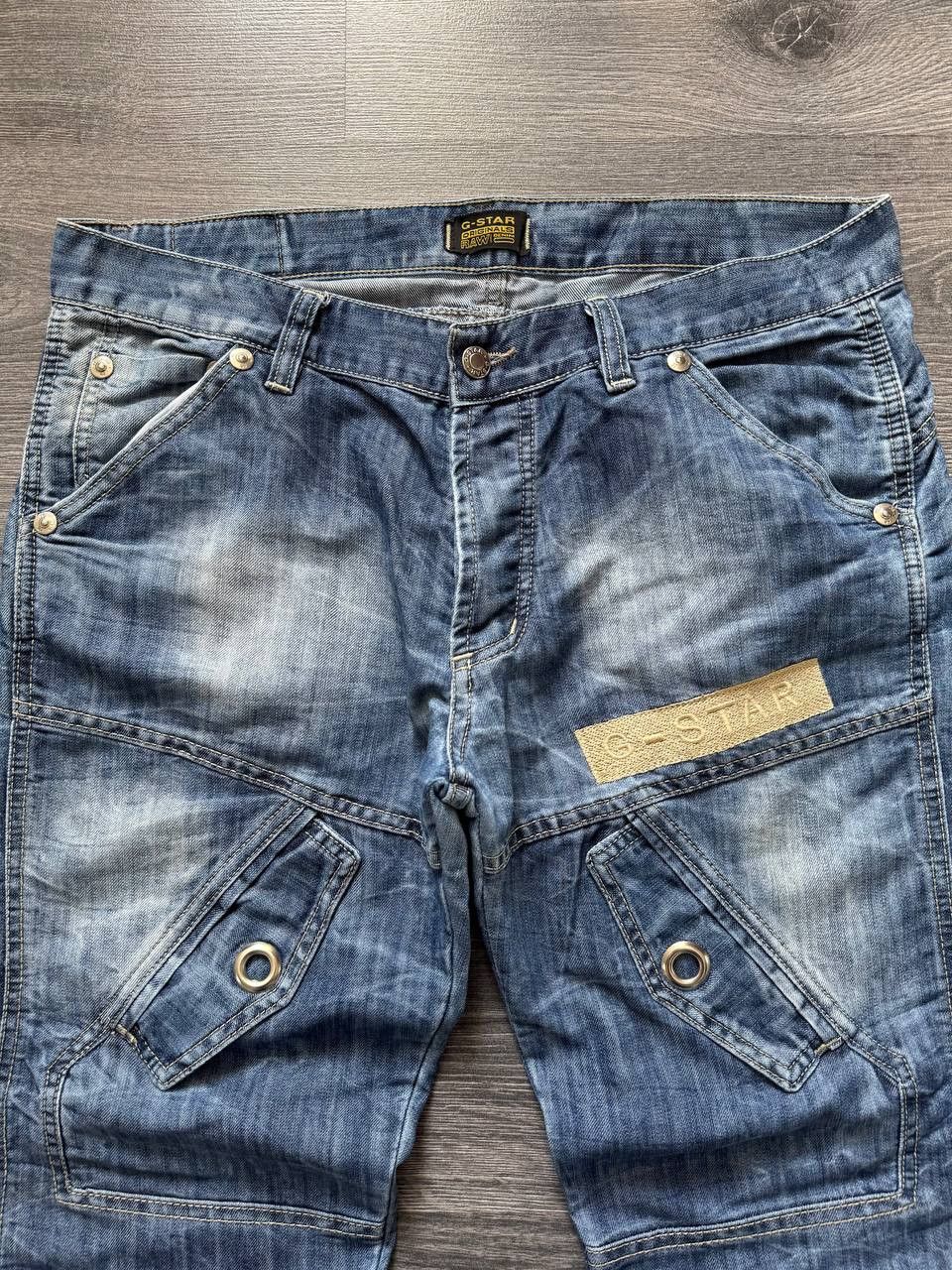G-Star Vintage G-star Denim Cargo Y2K Avant Garde Jeans Size US 34 / EU 50 - 4 Thumbnail