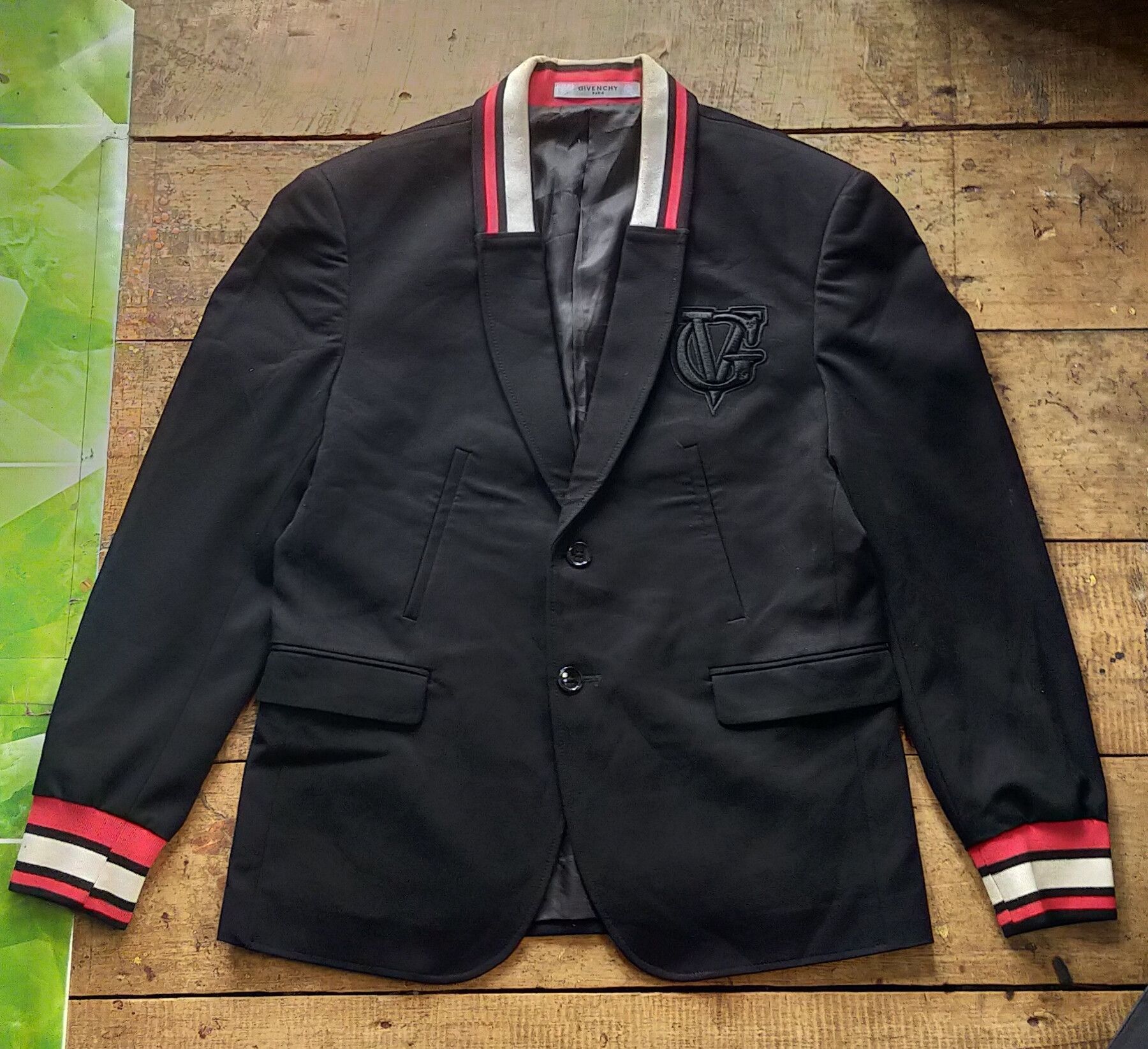 Givenchy GIVENCHY CONTRAST TRIM FELPA HYBRID JACKET Size 50L - 10 Thumbnail