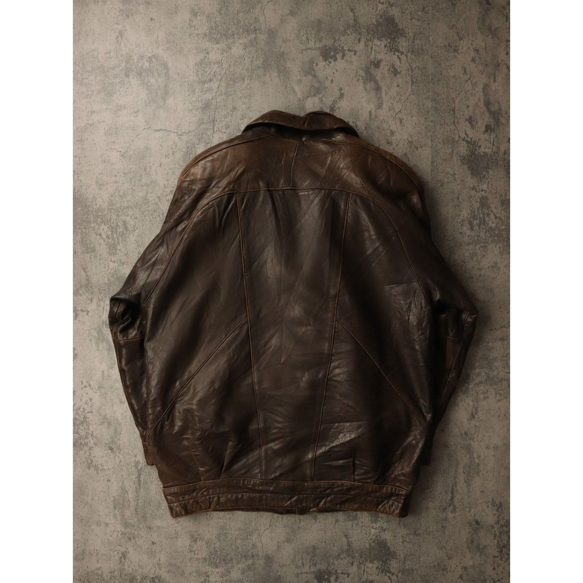 Vintage Vintage Raffaelo Jacket Brown Leather Coat Size US M / EU 48-50 / 2 - 2 Thumbnail