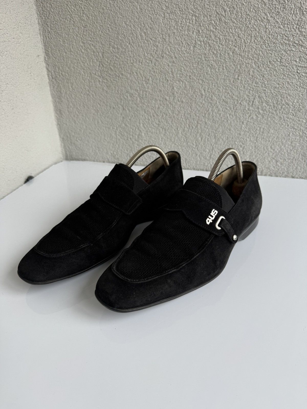 Paciotti Cesare Paciotti 4US Black Suede Loafers Slip On Size 9 Size US 9 / EU 42 - 4 Thumbnail