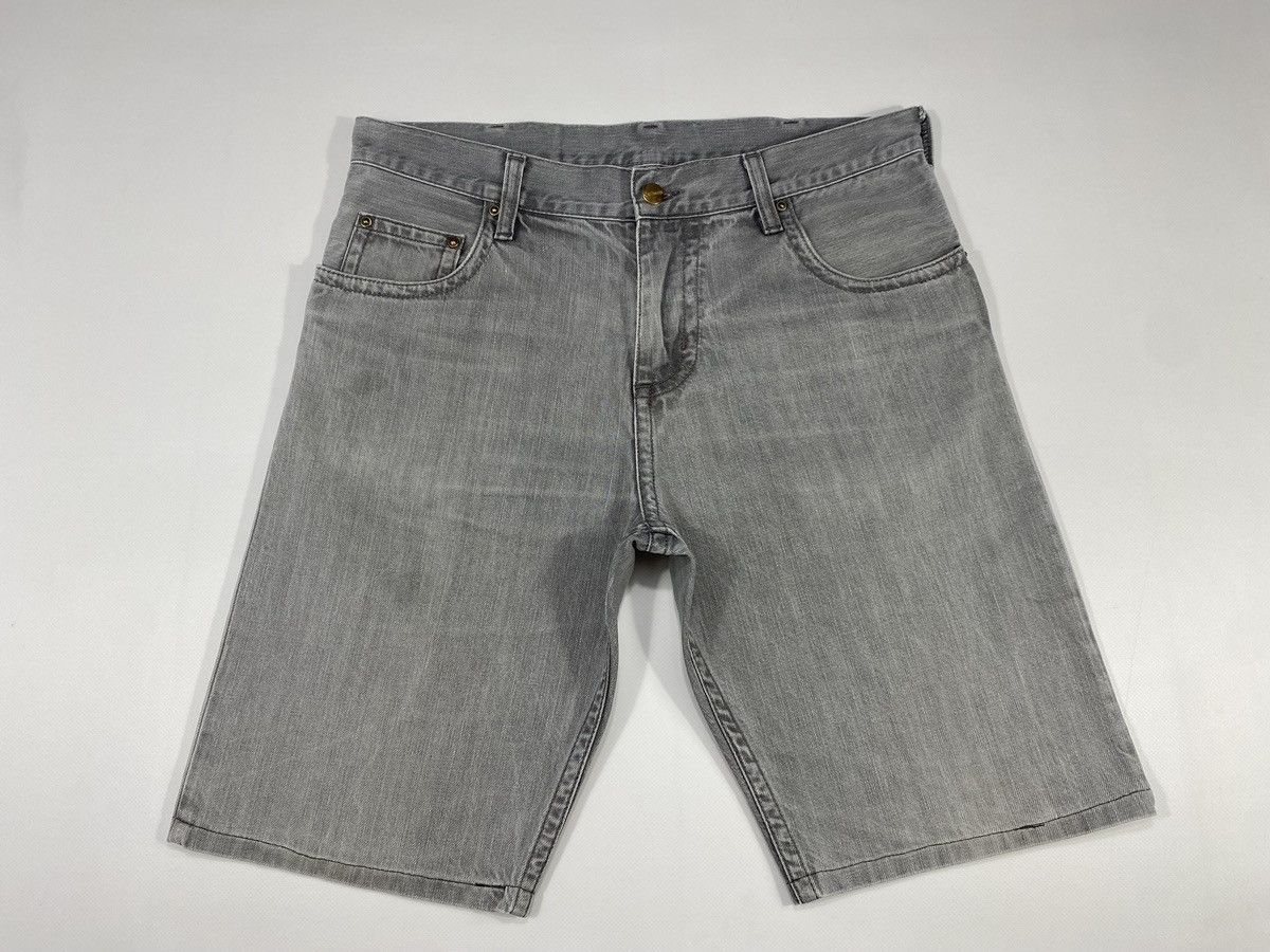 Carhartt 🔥LASTDROP🔥 Carhartt Stonewashed Gray Slim Shorts Denim Jeans Size US 33 - 15 Thumbnail