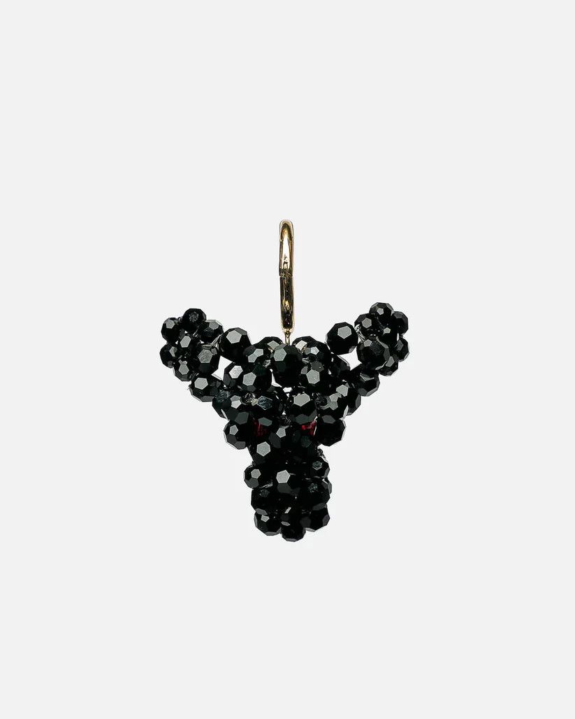 Simone Rocha o1s1v1r1oon0925 Size: OS/Creature Head Earrings in Black Size ONE SIZE - 1 Thumbnail