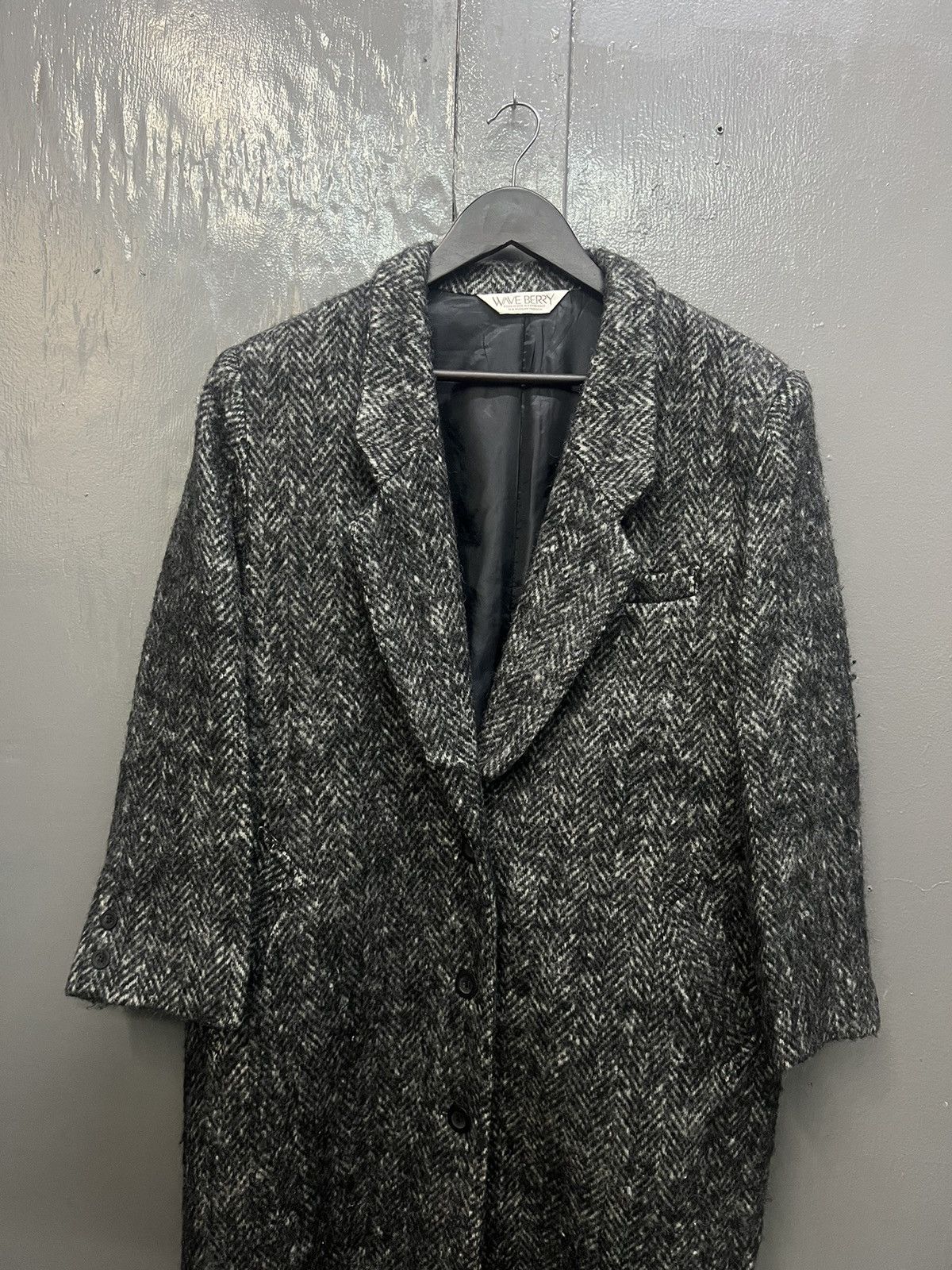 Japanese Brand Wave Berry Wool Long Coat Size M / US 6-8 / IT 42-44 - 4 Thumbnail