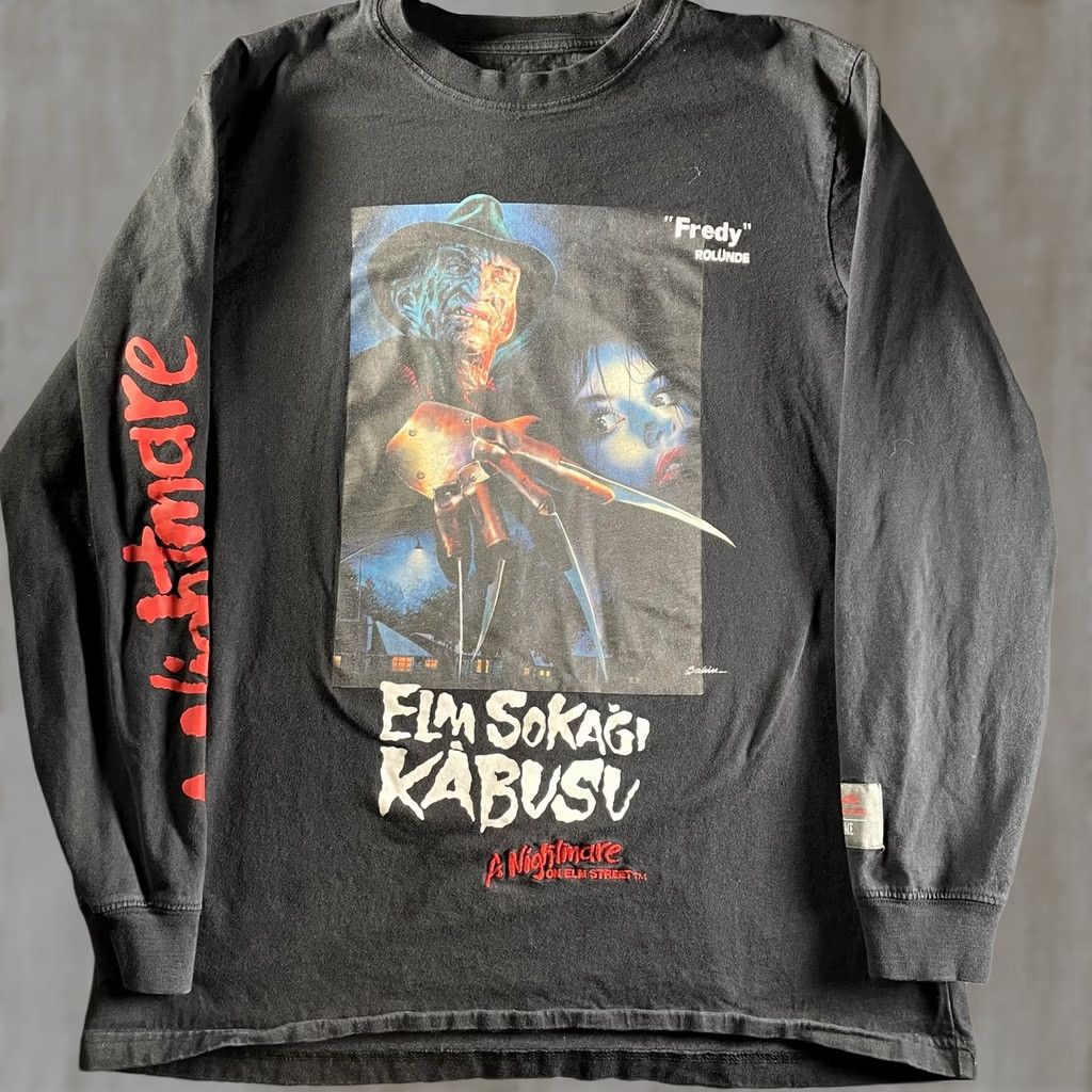 Palace VINTAGE Nightmare On Elm Street Freddy Shirt Mens Large Black Long Sleeve Shoe Palace Size US L / EU 52-54 / 3 - 1 Thumbnail