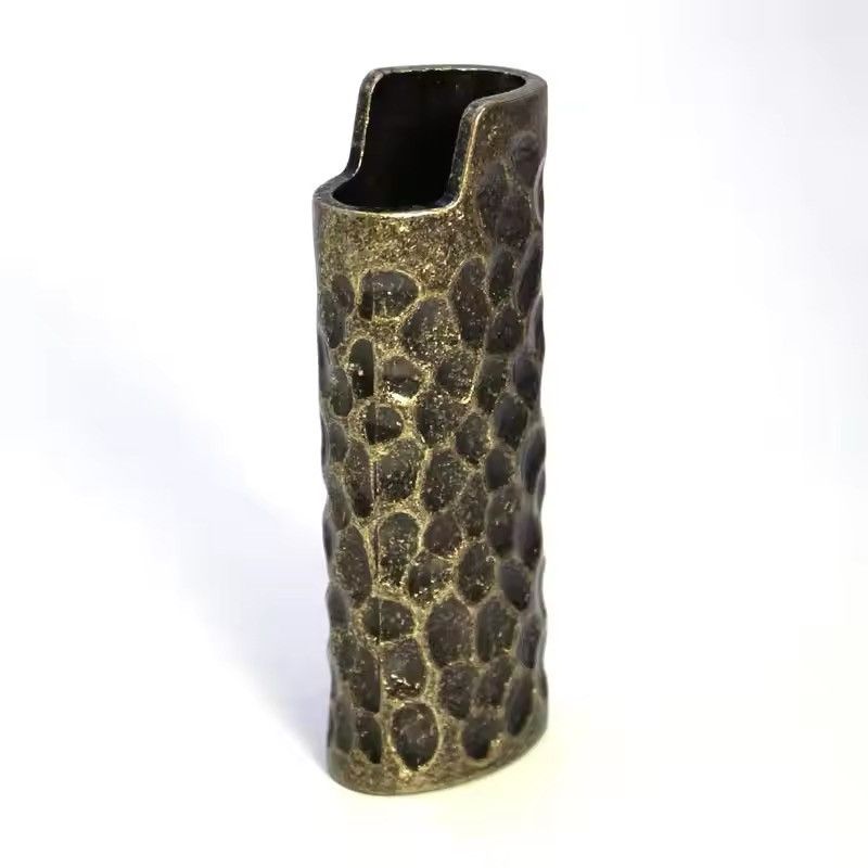 Vintage Heavy Armor Metal Lighter Case Cover Holder Size ONE SIZE - 3 Thumbnail