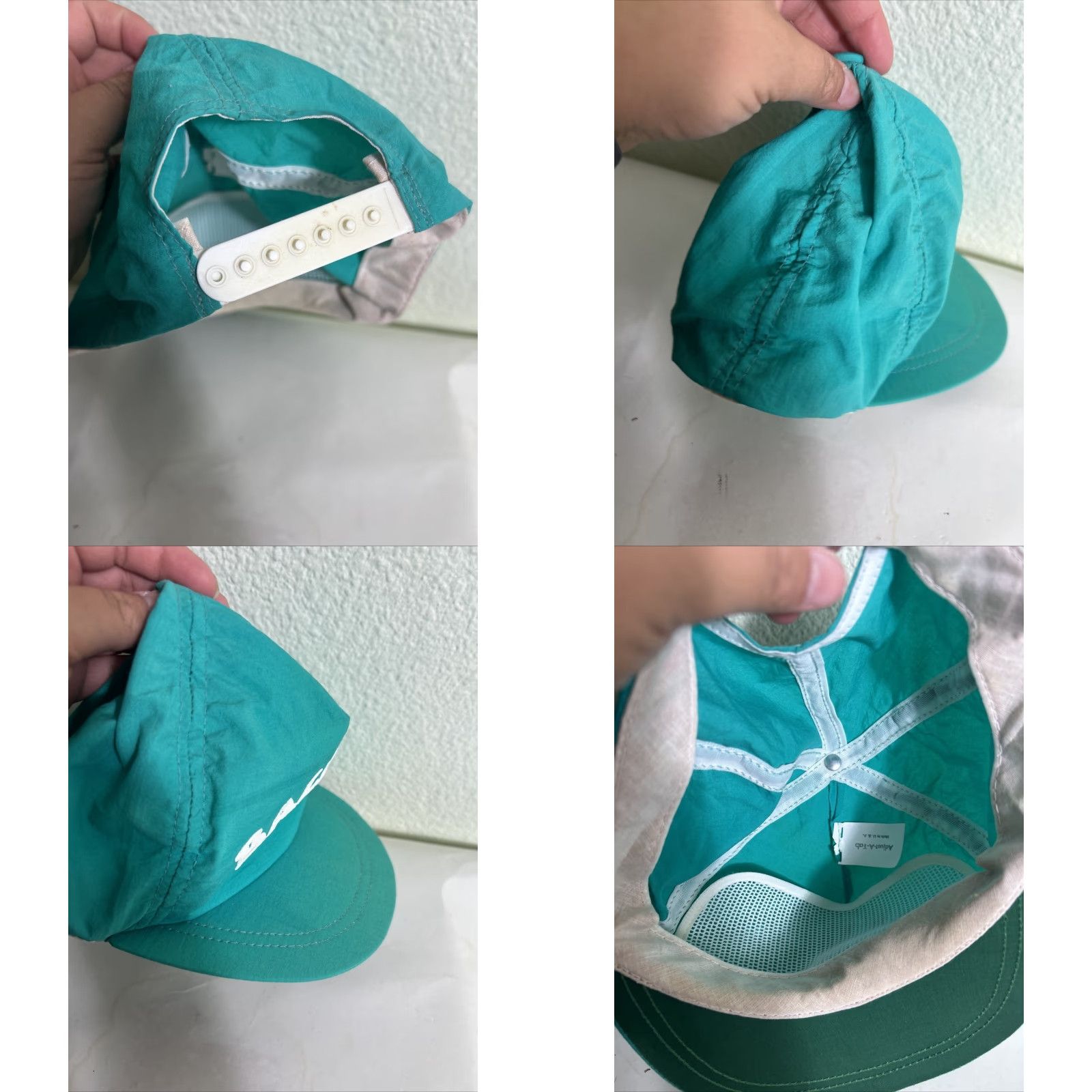 Altea VINTAGE Adjust A Tab Hat Teal SnapBack Made In USA Adjustable Men One Size Green USA Hat Mens Size ONE SIZE - 8 Thumbnail