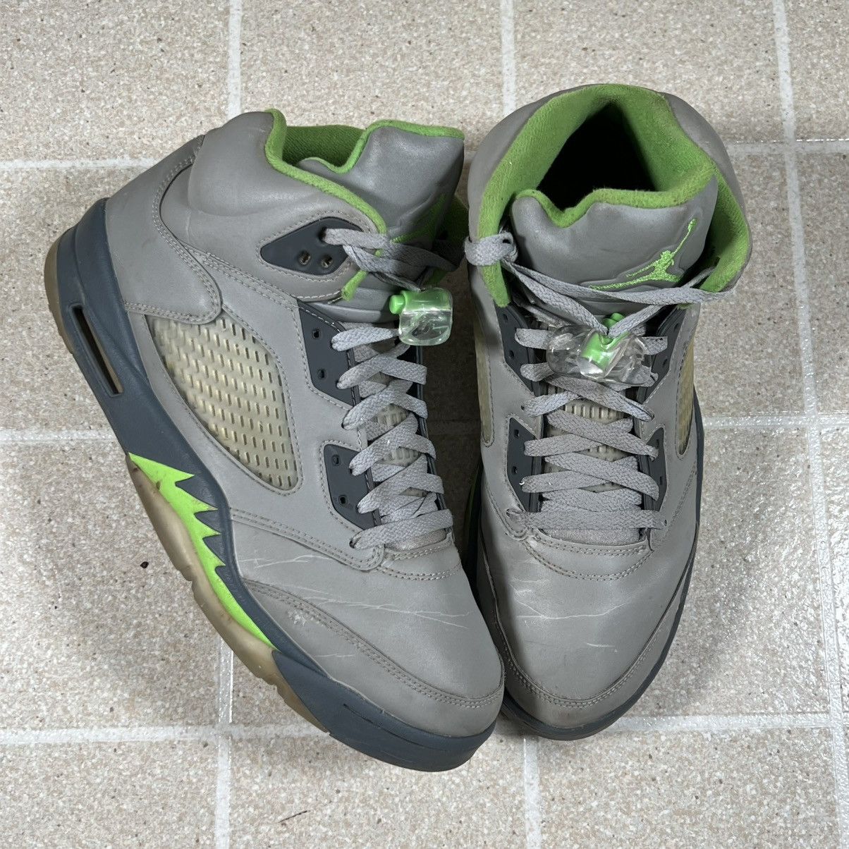 Jordan Brand Nike Air Jordan 5 V Retro Green Bean Silver 3M Size 12 Size US 12 / EU 45 - 1 Thumbnail