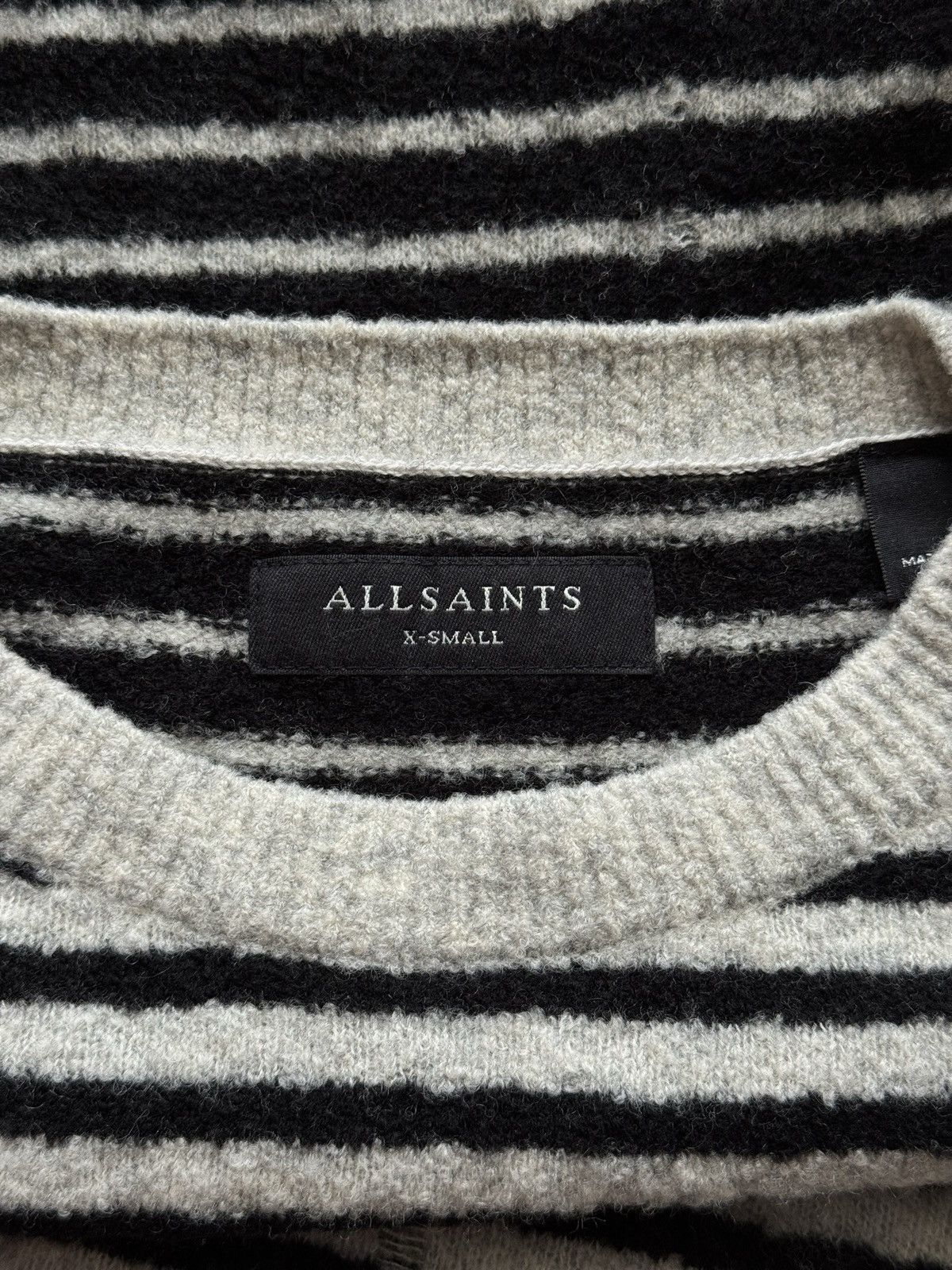 Allsaints Allsaints avant garde striped factory distressed sweater Size US XS / EU 42 / 0 - 6 Thumbnail