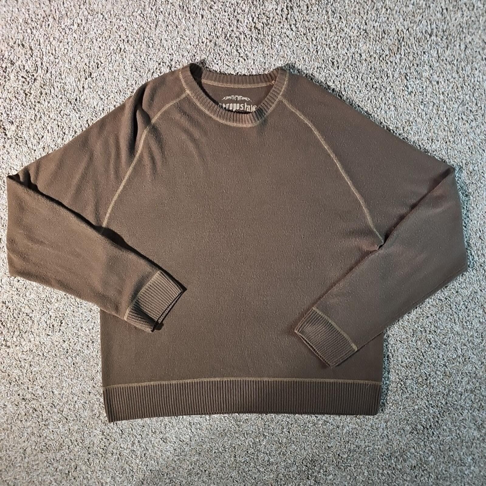 Aeropostale Aeropostale XL Brown Acrylic Sweater Very Soft Size US XL / EU 56 / 4 - 1 Thumbnail