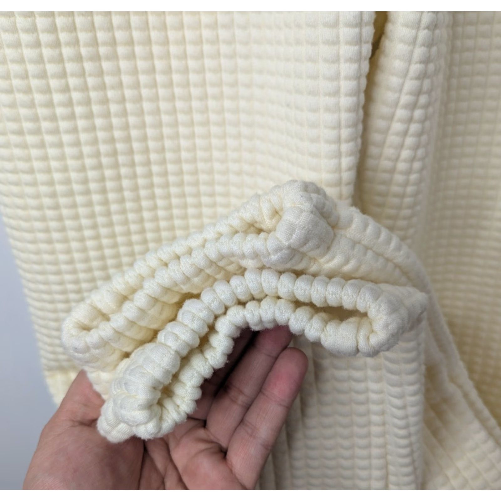 Vintage My Mum Made It Waffle Quilted Lounge Sweatpants Buttercream Women's Size 1 Size 25" / US 0 / IT 36 - 5 Thumbnail