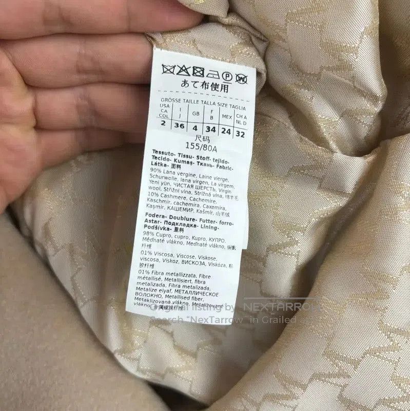Max Mara MaxMara Elegant Light Gray Women's Overcoat . Size M / US 6-8 / IT 42-44 - 4 Thumbnail