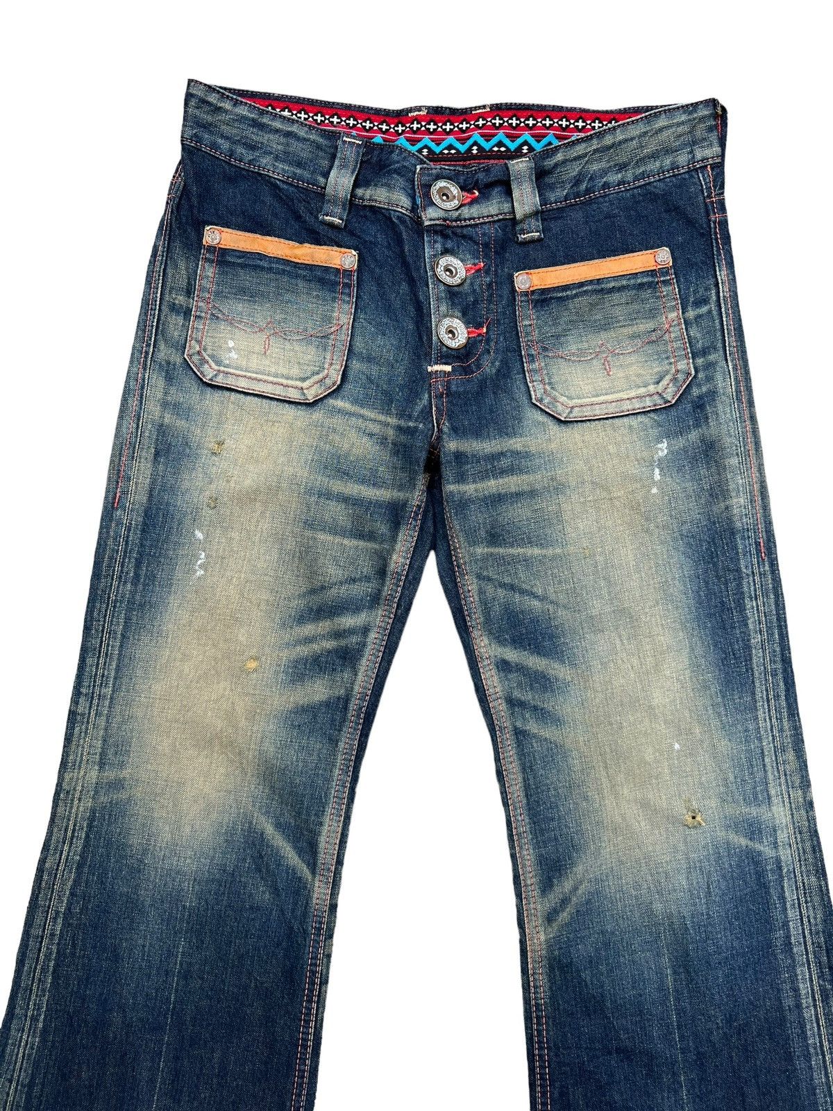 Edwin Vtg Edwin Blue Trip Mudwash Bootcut Denim Jeans 34x33 Size 34" / US 12 / IT 48 - 4 Thumbnail