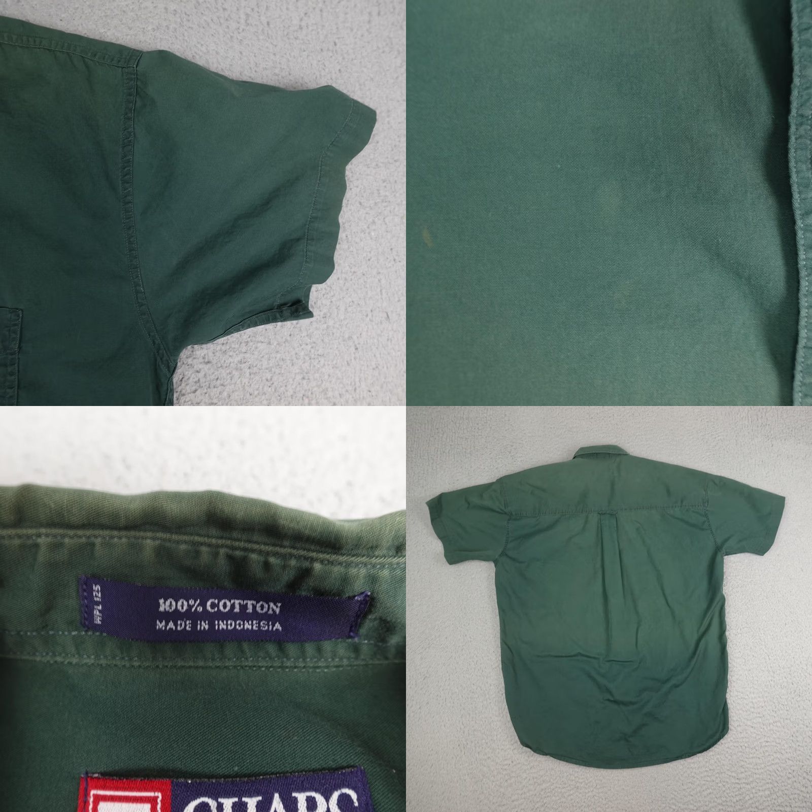 Polo Ralph Lauren Polo Ralph Lauren Shirt Mens Large Green Twill Crest Button Up 90s Short Sleeve Size US L / EU 52-54 / 3 - 8 Thumbnail