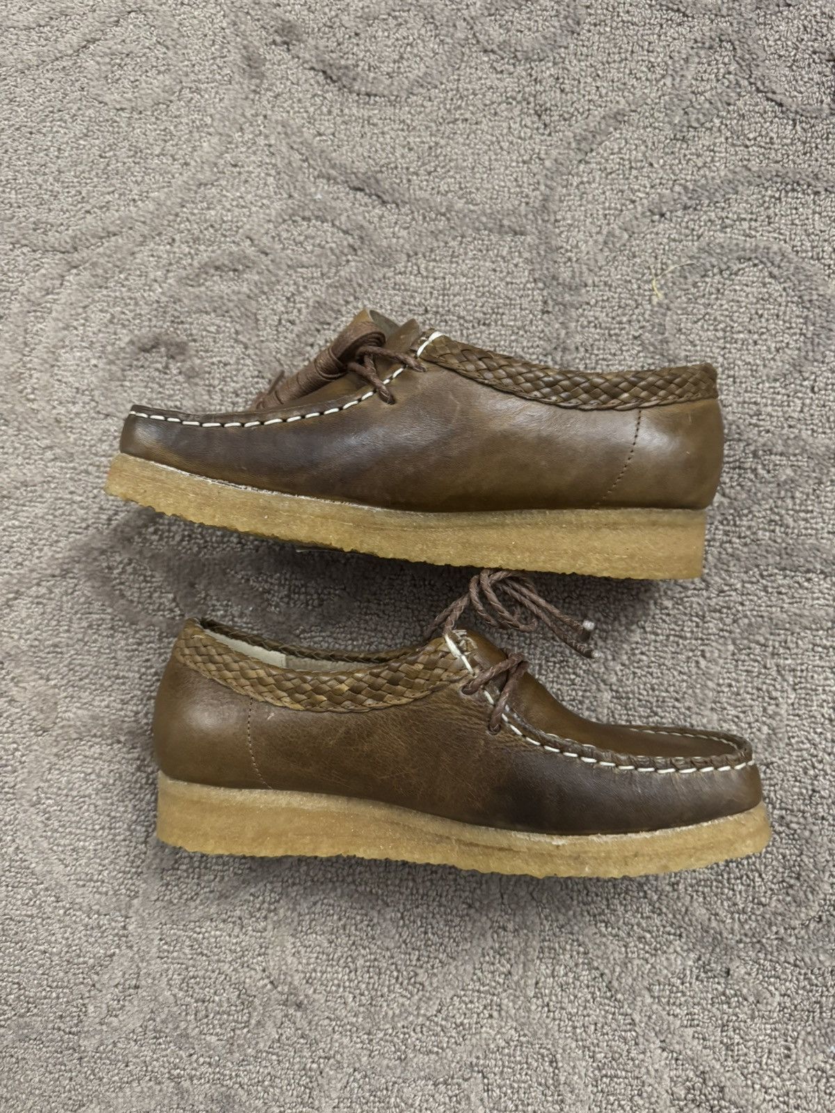 Aime Leon Dore × Clarks Leather Wallabees Size US 5 / EU 37 - 2 Thumbnail