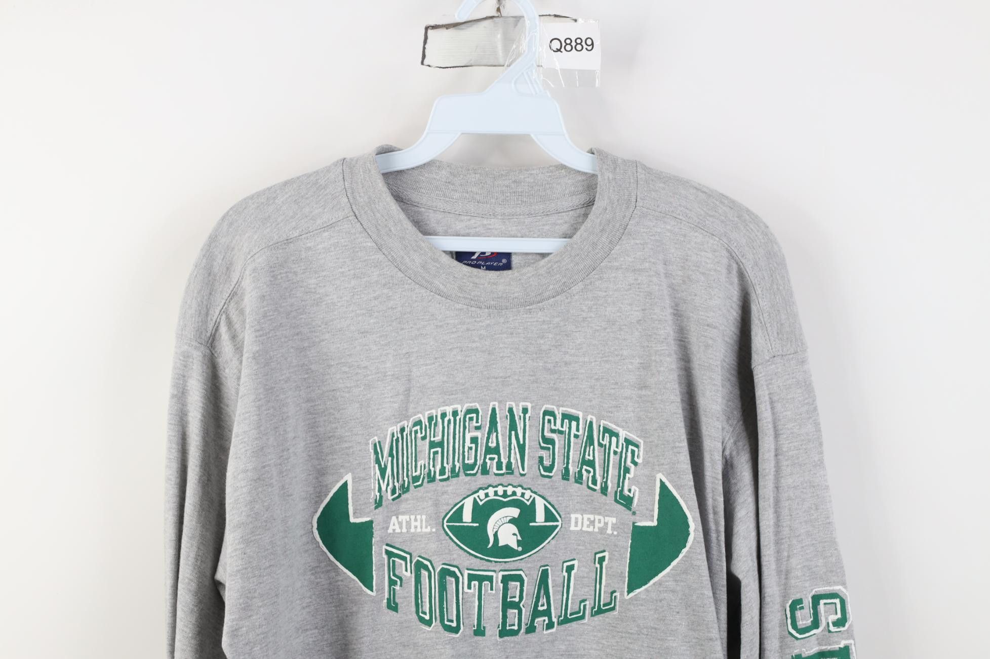 Vintage Vintage 90s Y2K Michigan State University Football T-Shirt Size US M / EU 48-50 / 2 - 2 Thumbnail