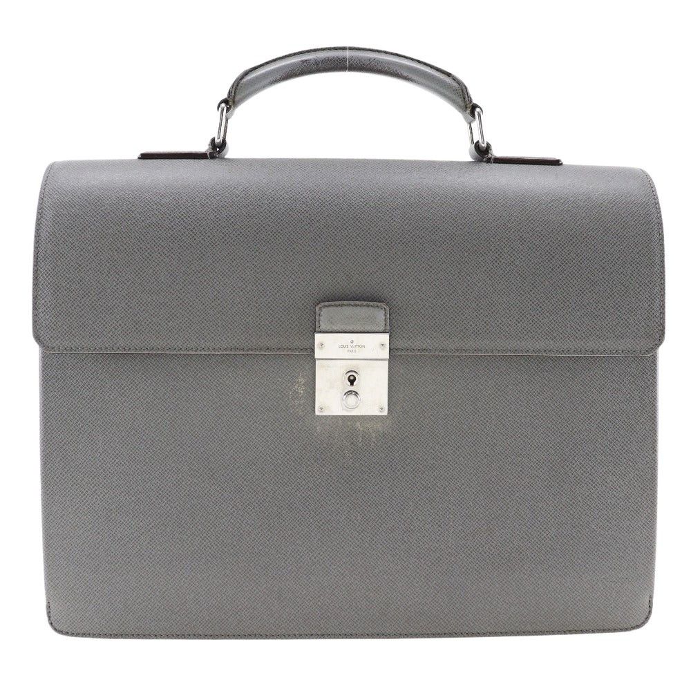 Robusto Grey Leather Briefcase Bag (Pre-Owned)