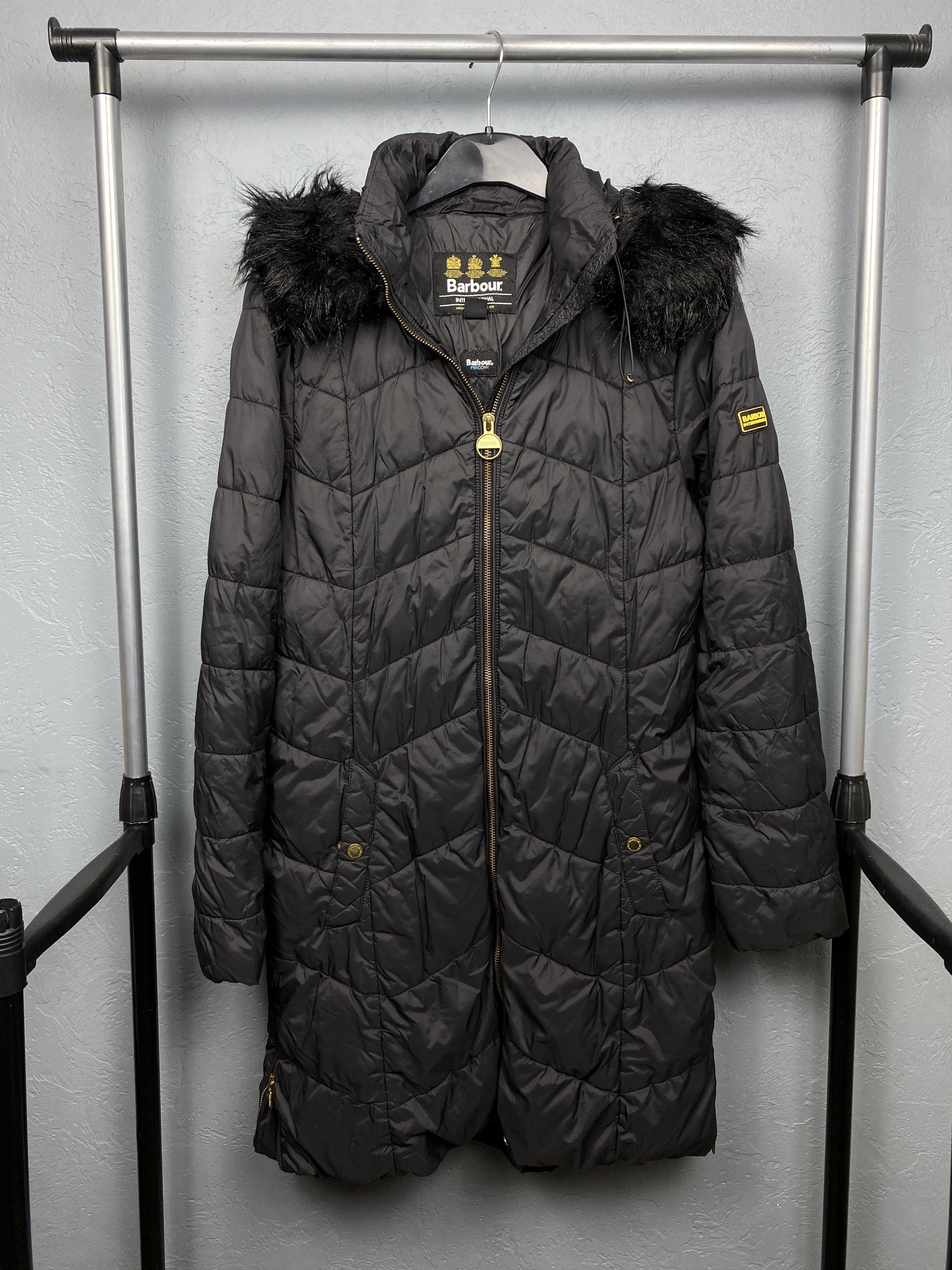Barbour Barbour International Womens Match Quilted Coat Jacket Size L / US 10 / IT 46 - 1 Thumbnail