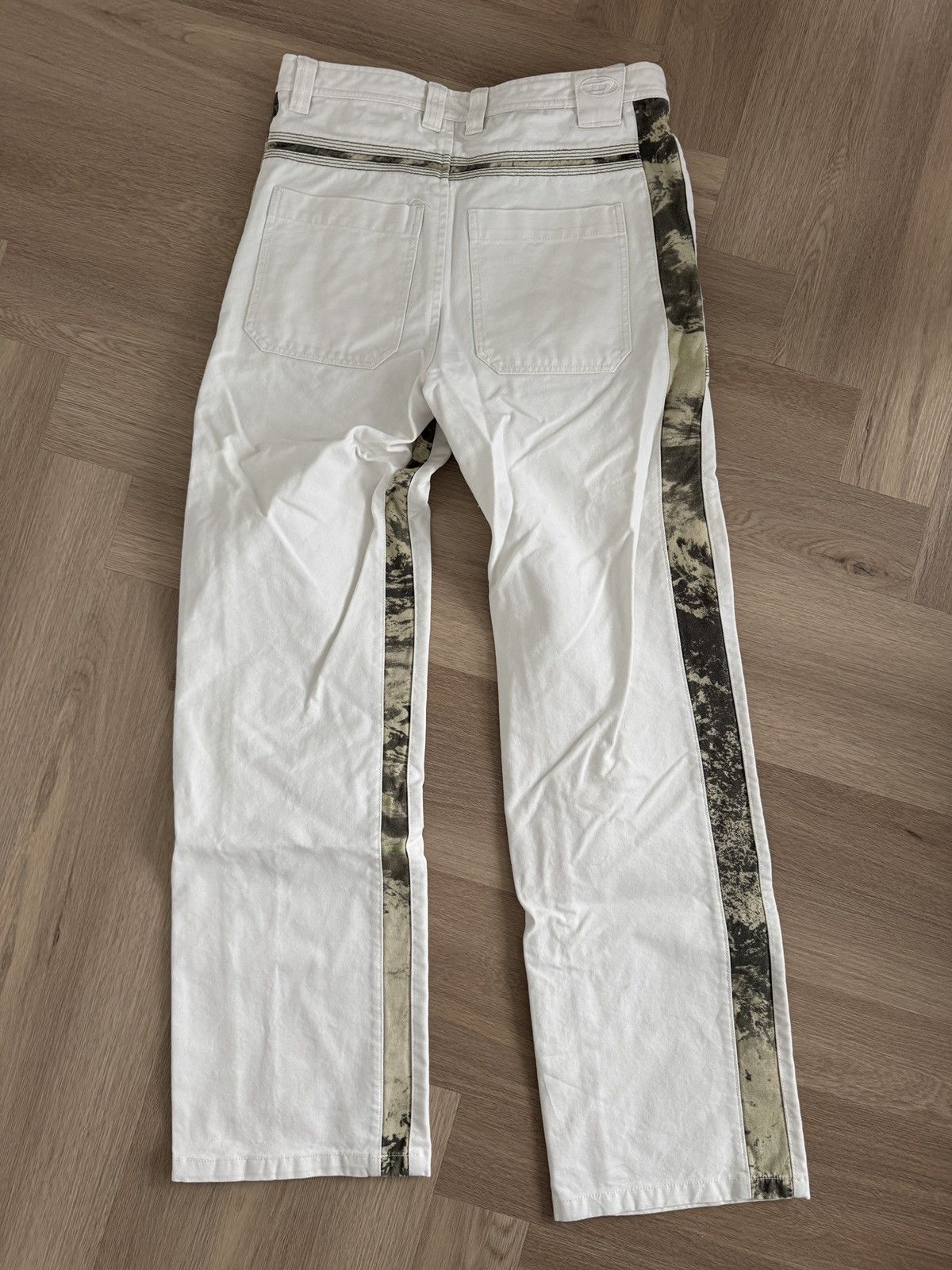 Diesel Diesel White Work Pants with Camo Details Size US 32 / EU 48 - 2 Thumbnail