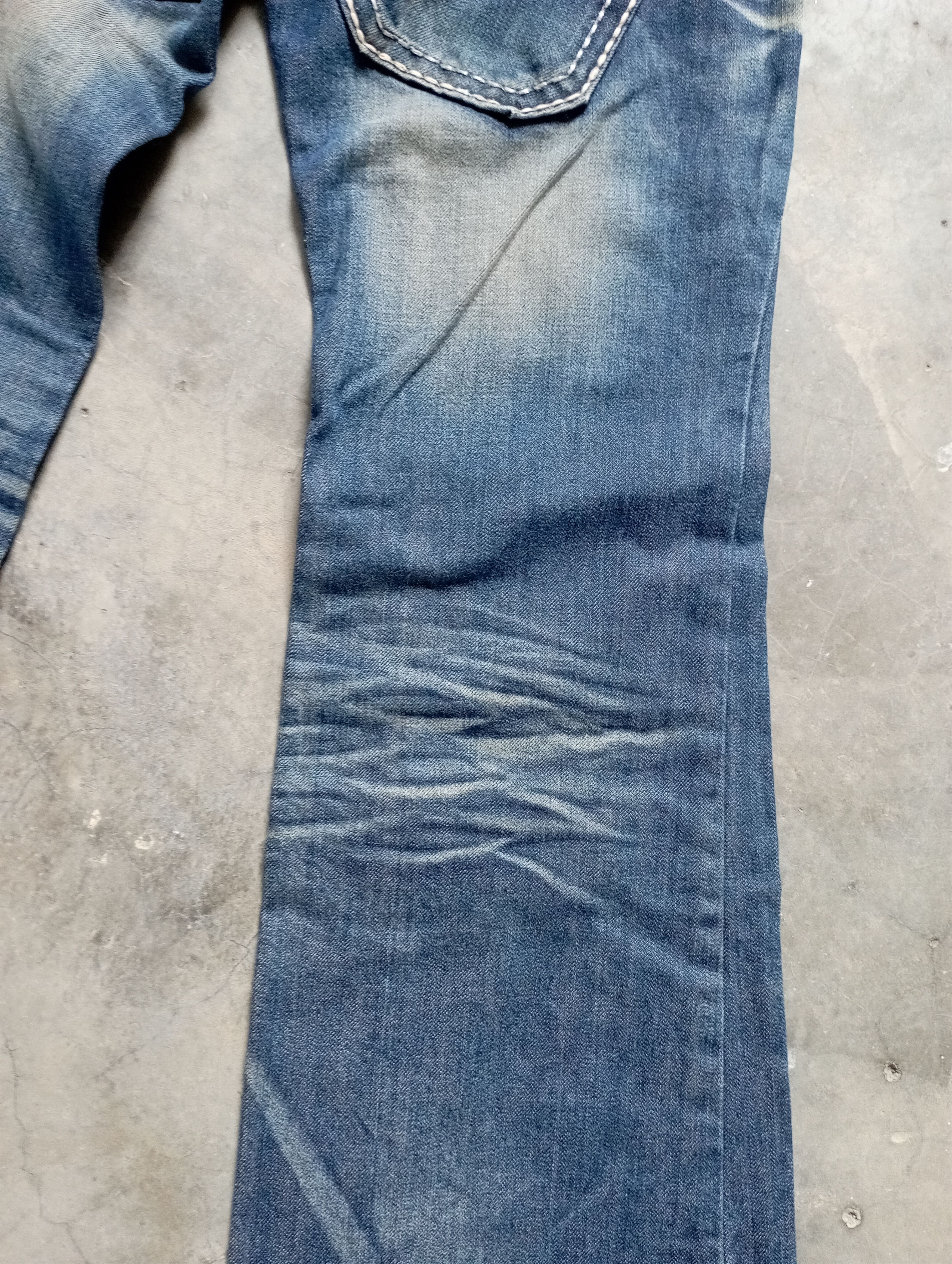 Tornado Mart Super Flare Jeans Mud Rusty Lolita Yoshitomo Nara Jeans Size 24" / US 00 / IT 34 - 10 Thumbnail