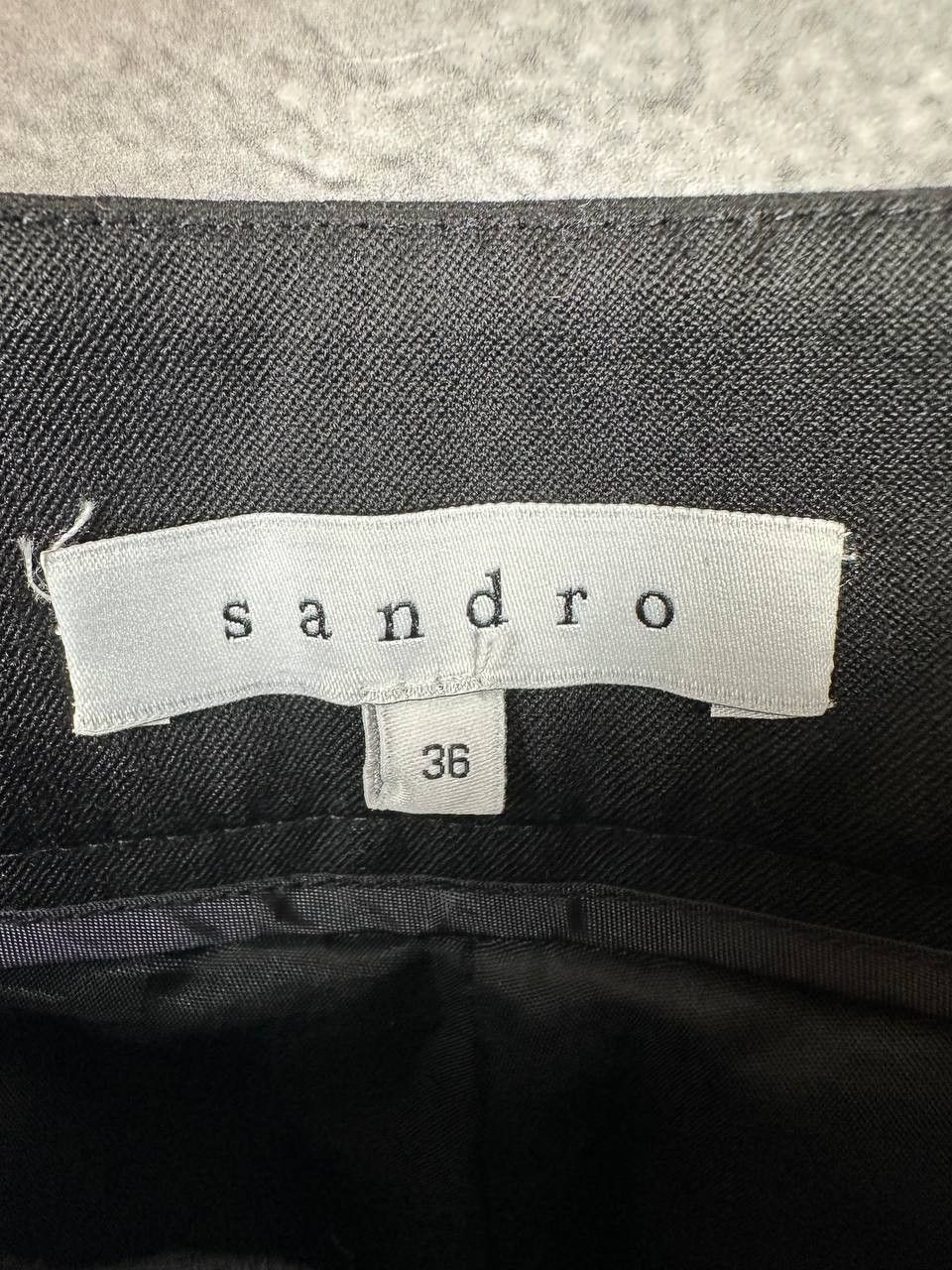 Sandro Sandro Paris Wool Blend Tailored Dress Trousers Slim Fit Size 26" / US 2 / IT 38 - 11 Thumbnail
