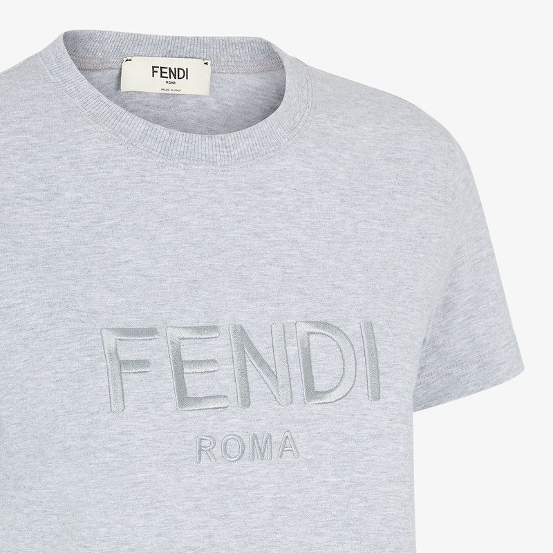 Fendi o1loc1c1225 FS7254 T-Shirt in Grey Melange Size XXS / US 00 / IT 34 - 3 Thumbnail
