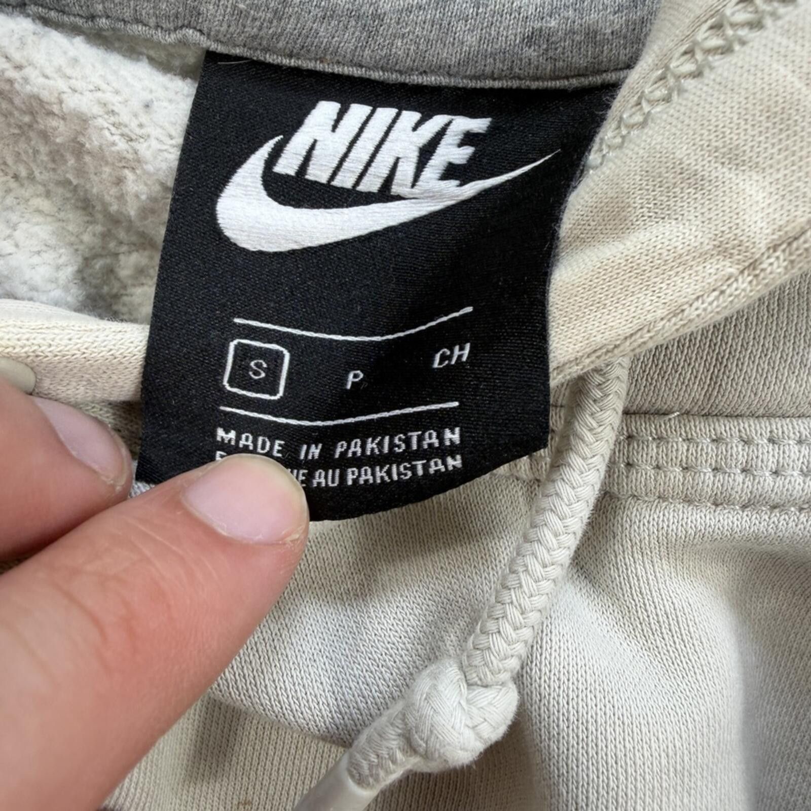 Nike Nike Mini Swoosh Hoodie Beige Pullover Sweatshirt Mens S Size US S / EU 44-46 / 1 - 4 Thumbnail