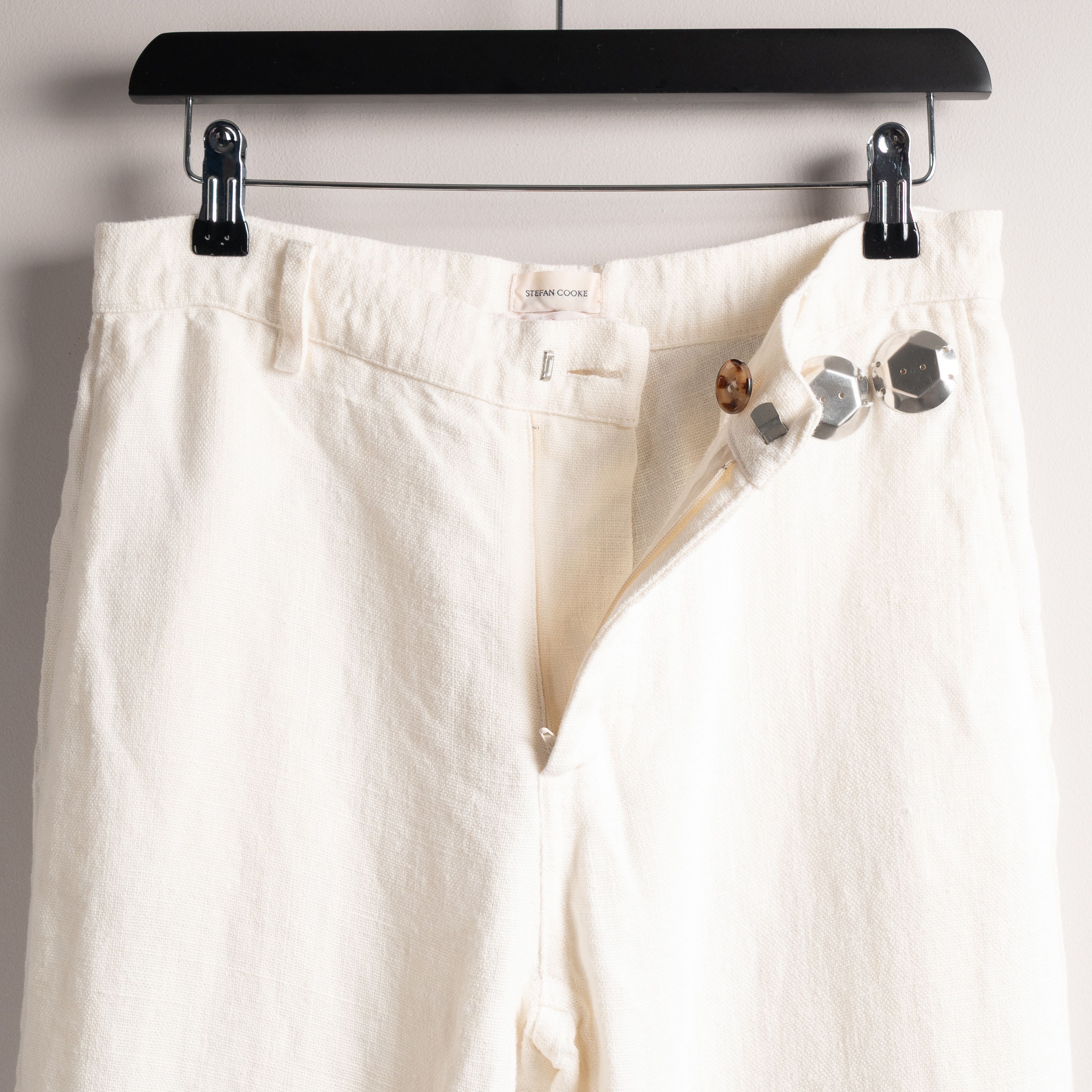 Stefan Cooke Stefan Cooke SS22 Naval Trousers Ecru Size US 30 / EU 46 - 12 Thumbnail