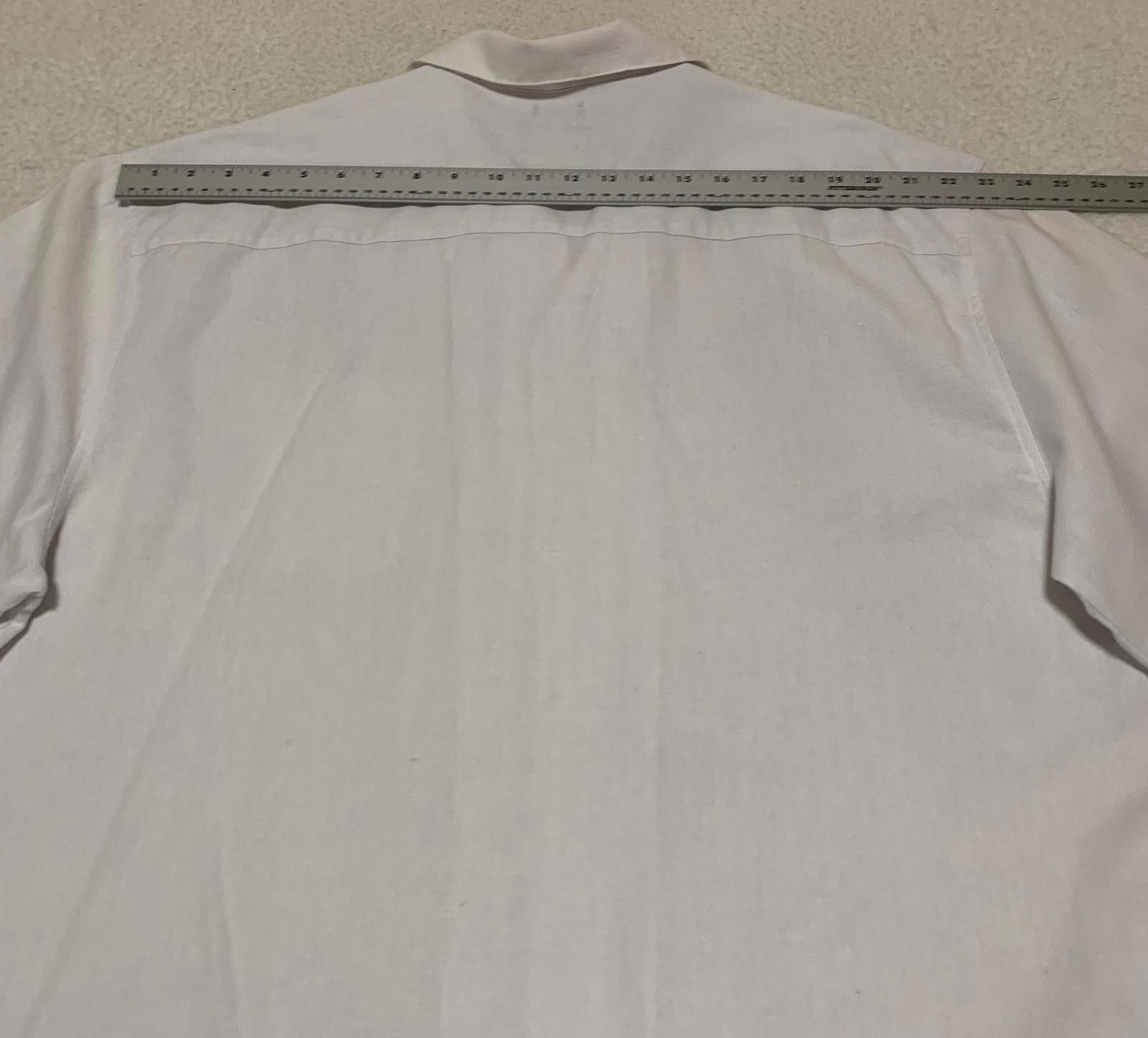 Trussardi Vtg 90s Trust Men's 3X White Linen Rayon Beach Shirt Size US XXL / EU 58 / 5 - 8 Thumbnail