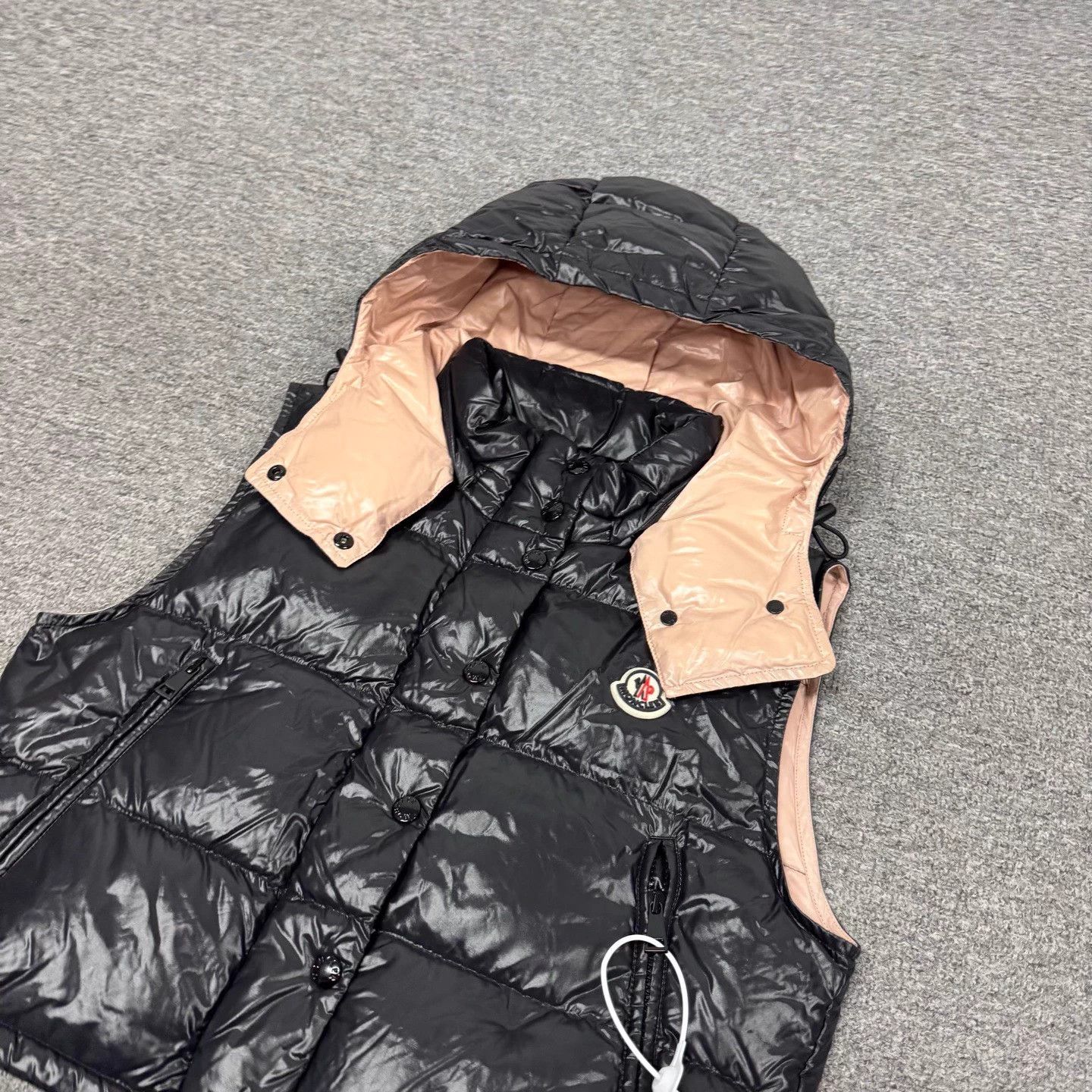 Moncler Moncler Alpiste Gilet Short Vest Black Pink Colorblock 2 Size M / US 6-8 / IT 42-44 - 3 Thumbnail