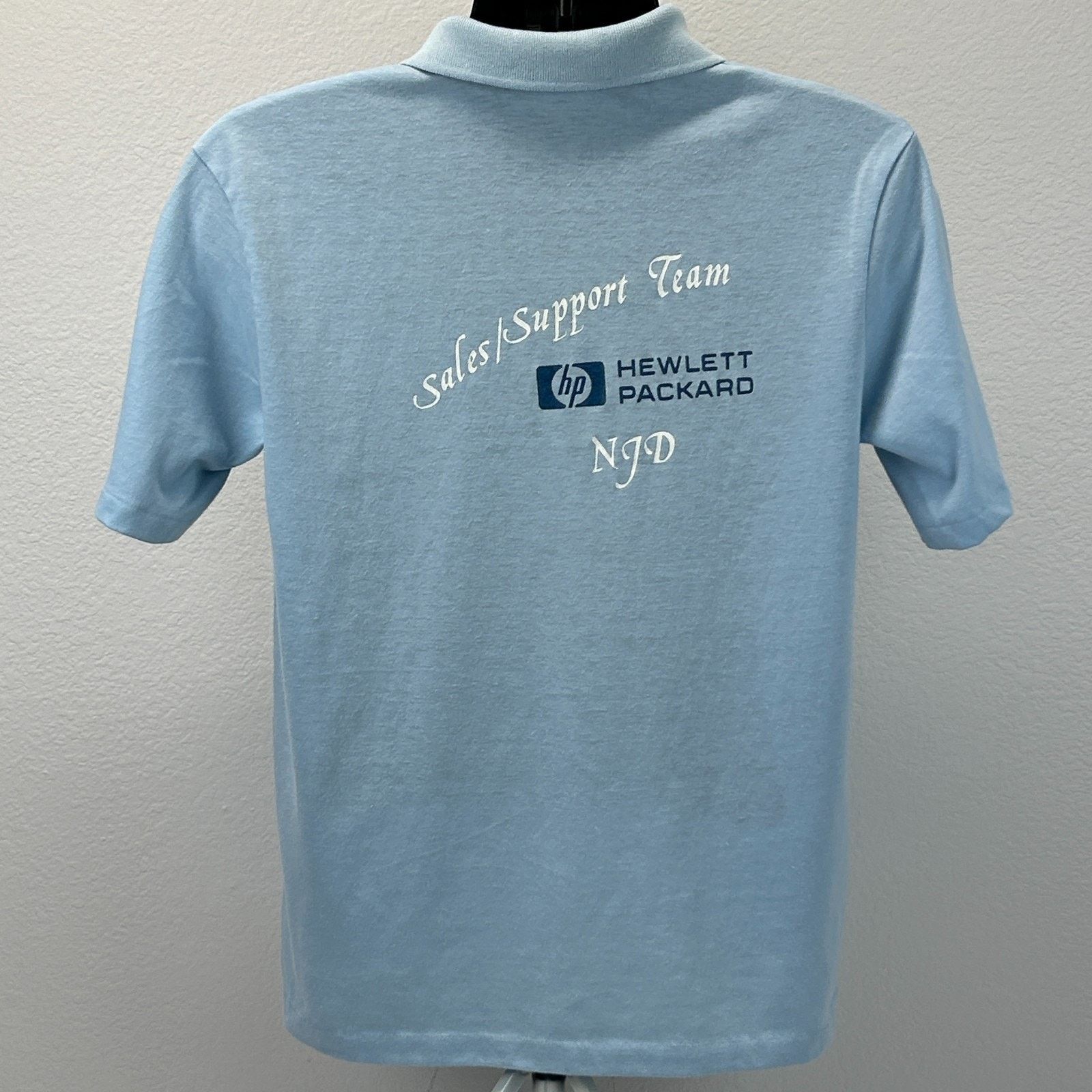 Hanes Vintage 80s Hewlett Packard Sales Support Team Polo Shirt L Size US L / EU 52-54 / 3 - 3 Thumbnail