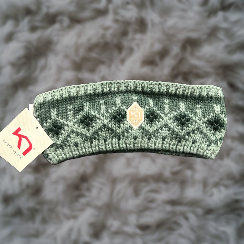 Vintage Kari Traa Womens Wool Blend Headband One Size Fair Isle Knitted Green Lined Size ONE SIZE - 1 Thumbnail