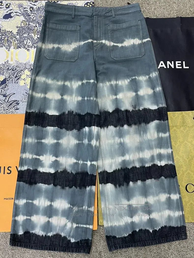 Dior Dior Blue and white tie-dyed jeans Size 26" / US 2 / IT 38 - 1 Thumbnail
